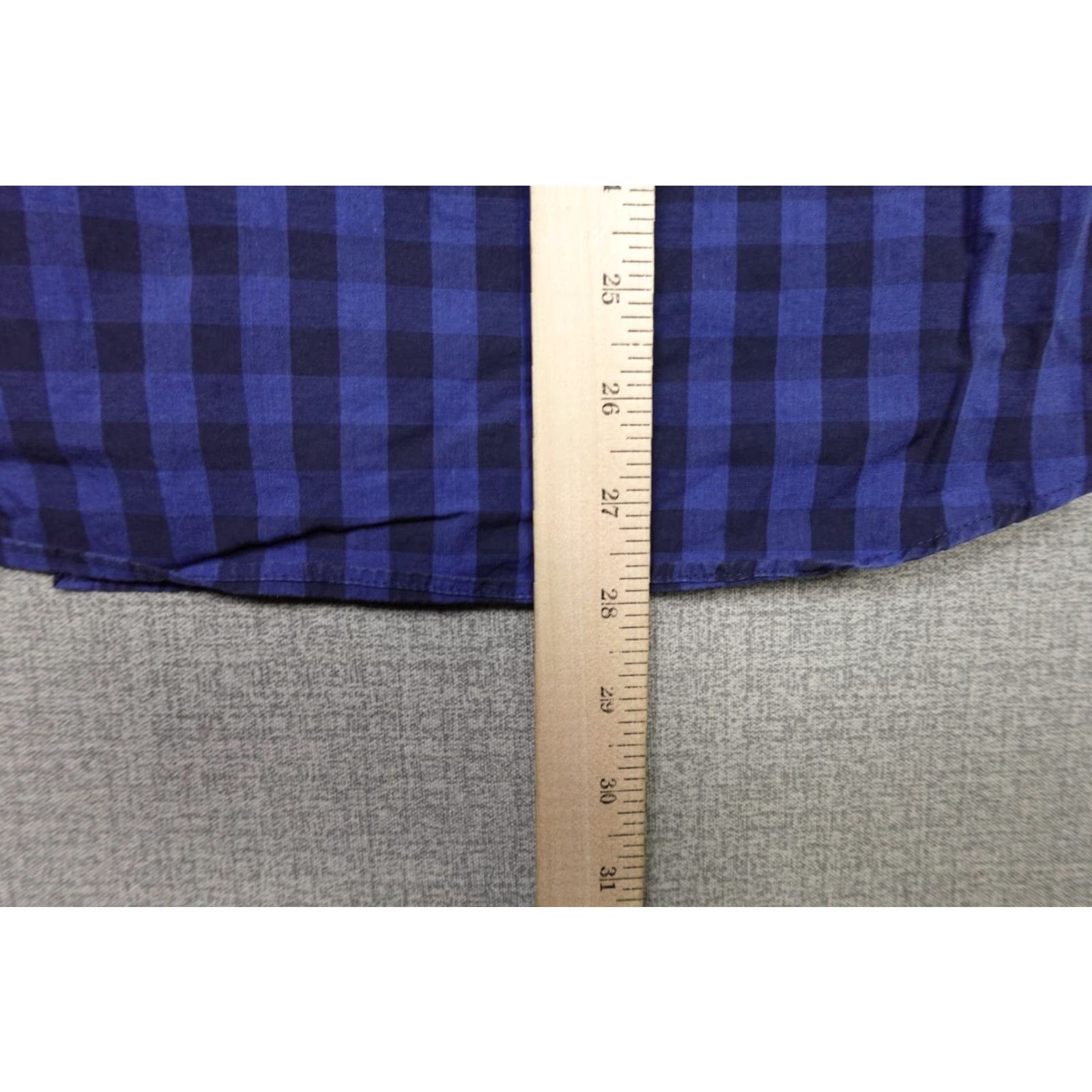 Todd Snyder Todd Snyder Button-Up Shirt Mens 15.5 32/33 Blue Plaid 2-Ply Cotton Classic Fit Size US L / EU 52-54 / 3 - 6 Thumbnail