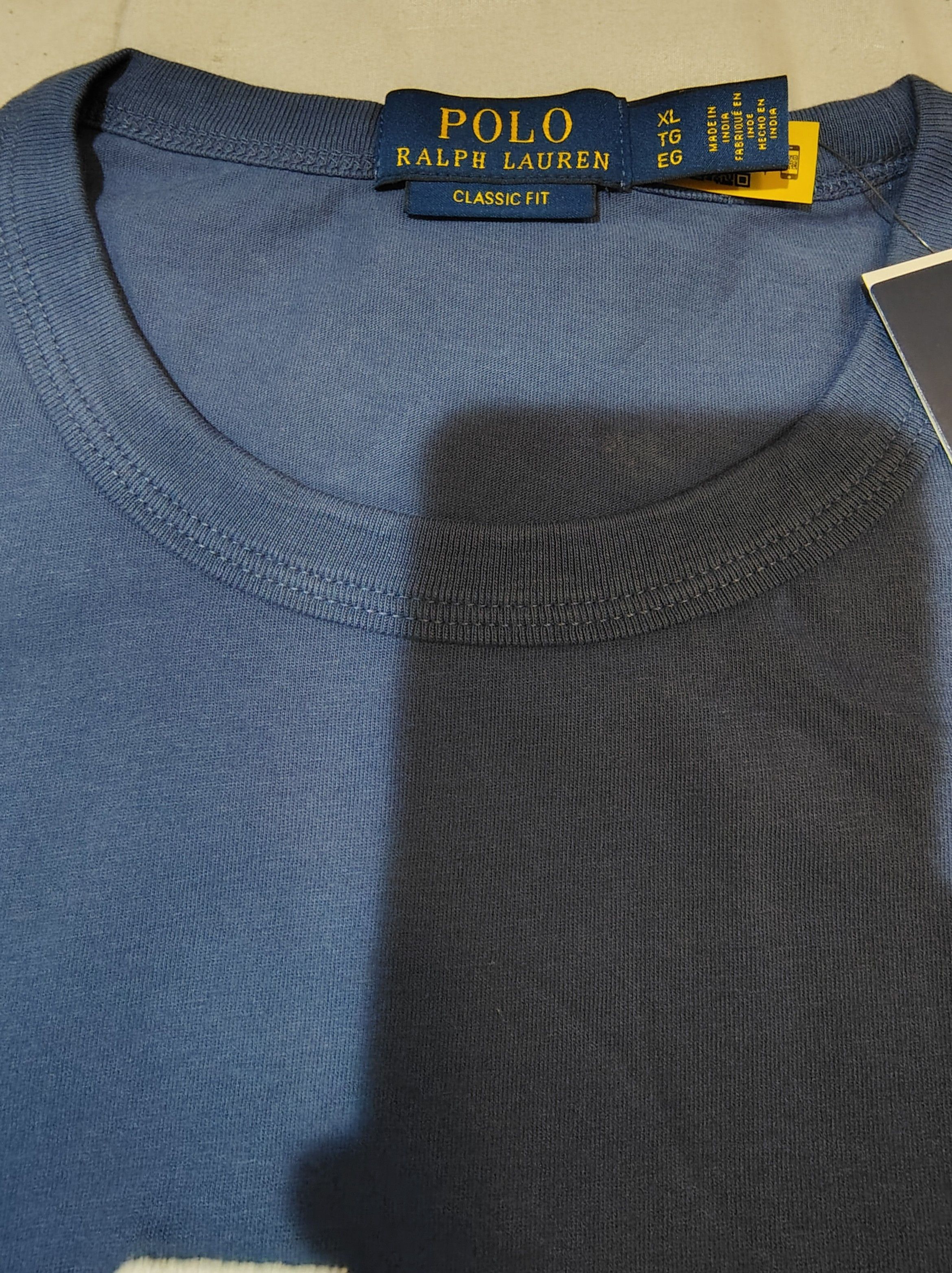 Polo Ralph Lauren Polo Ralph Lauren Plaid Logo Tee Blue XL BNWT Size US XL / EU 56 / 4 - 4 Thumbnail