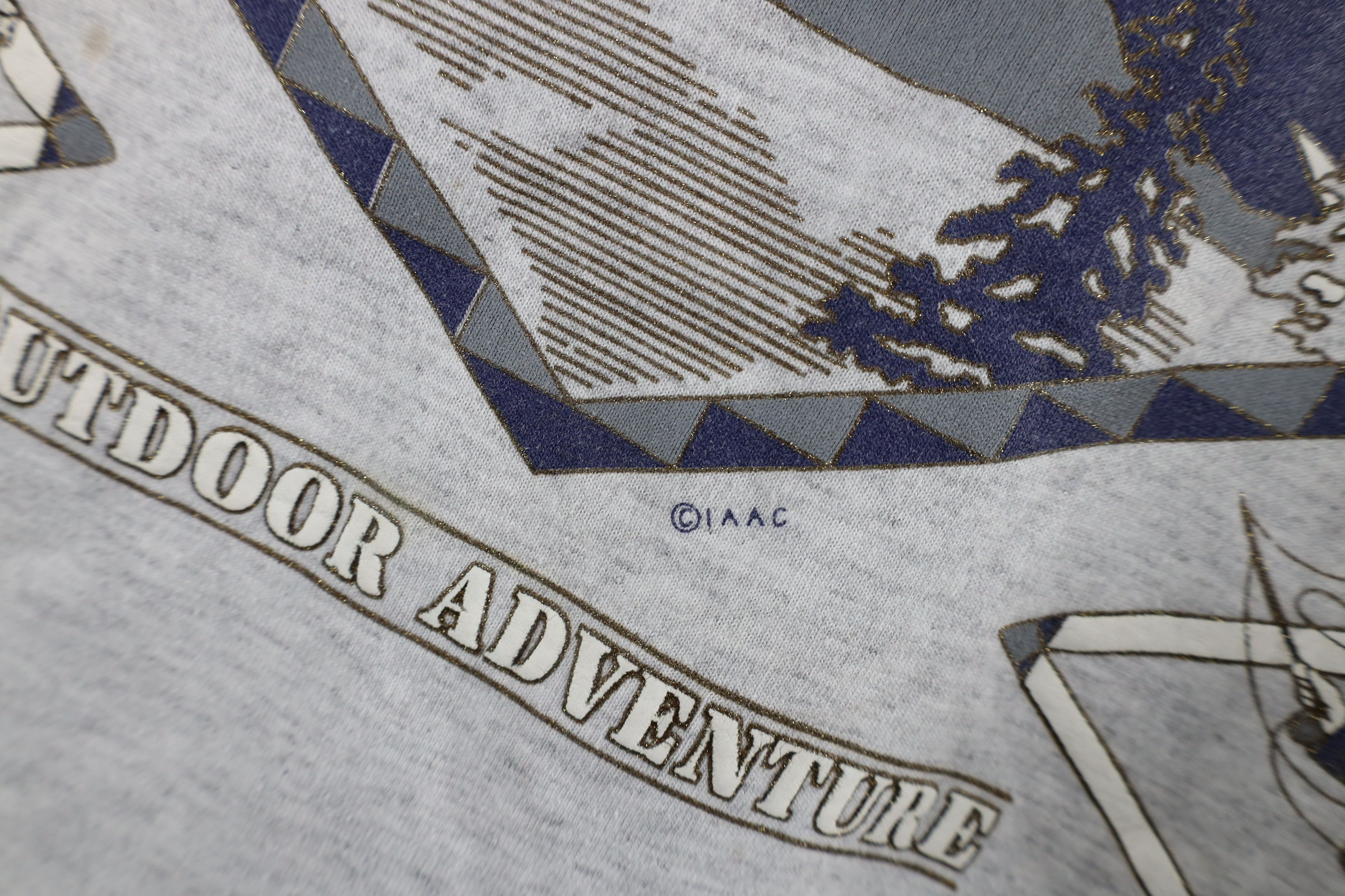 Vintage Vintage 90s Streetwear Spell Out Alaska T-Shirt Gray USA Size US L / EU 52-54 / 3 - 7 Thumbnail