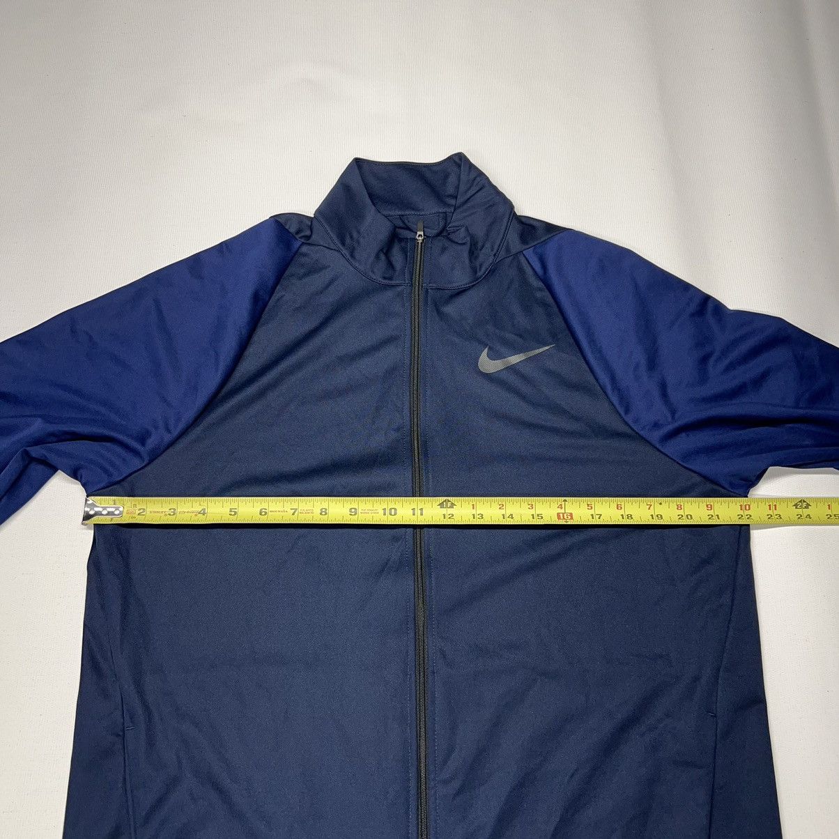 Nike Nike Dri Fit Jacket Zip Blue Fleece Swoosh Logo Active Size US M / EU 48-50 / 2 - 13 Thumbnail