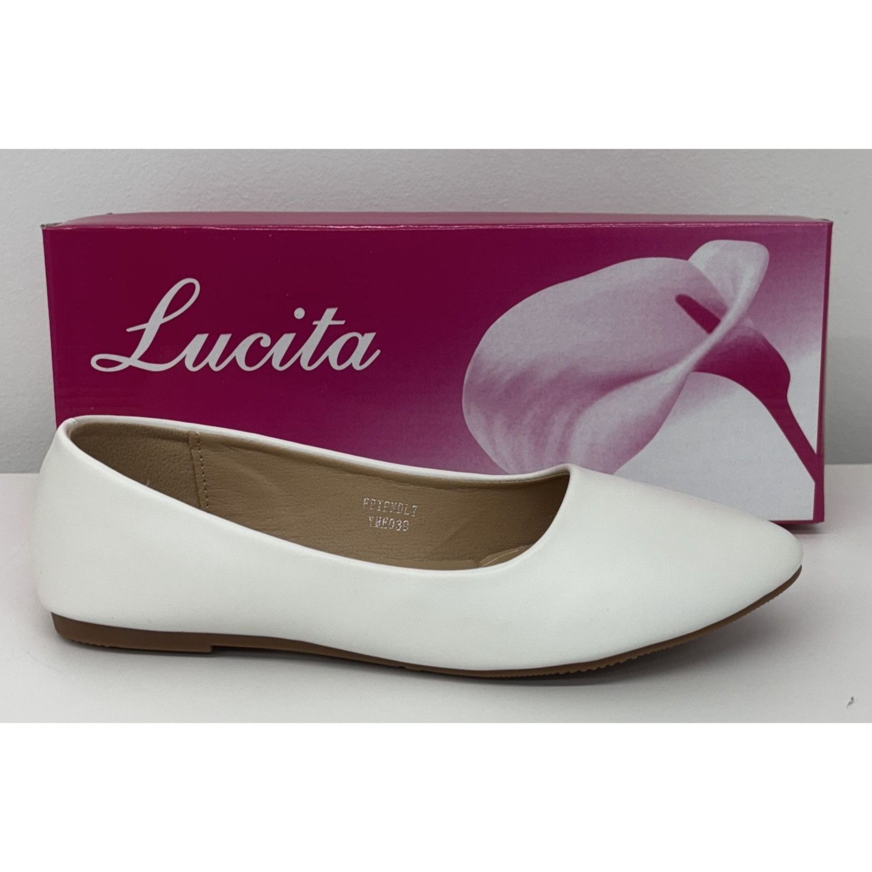 Other LUCITA / Friendly / White / Pointed Toe / Flats / Faux Leath Size US 10 / IT 40 - 7 Thumbnail