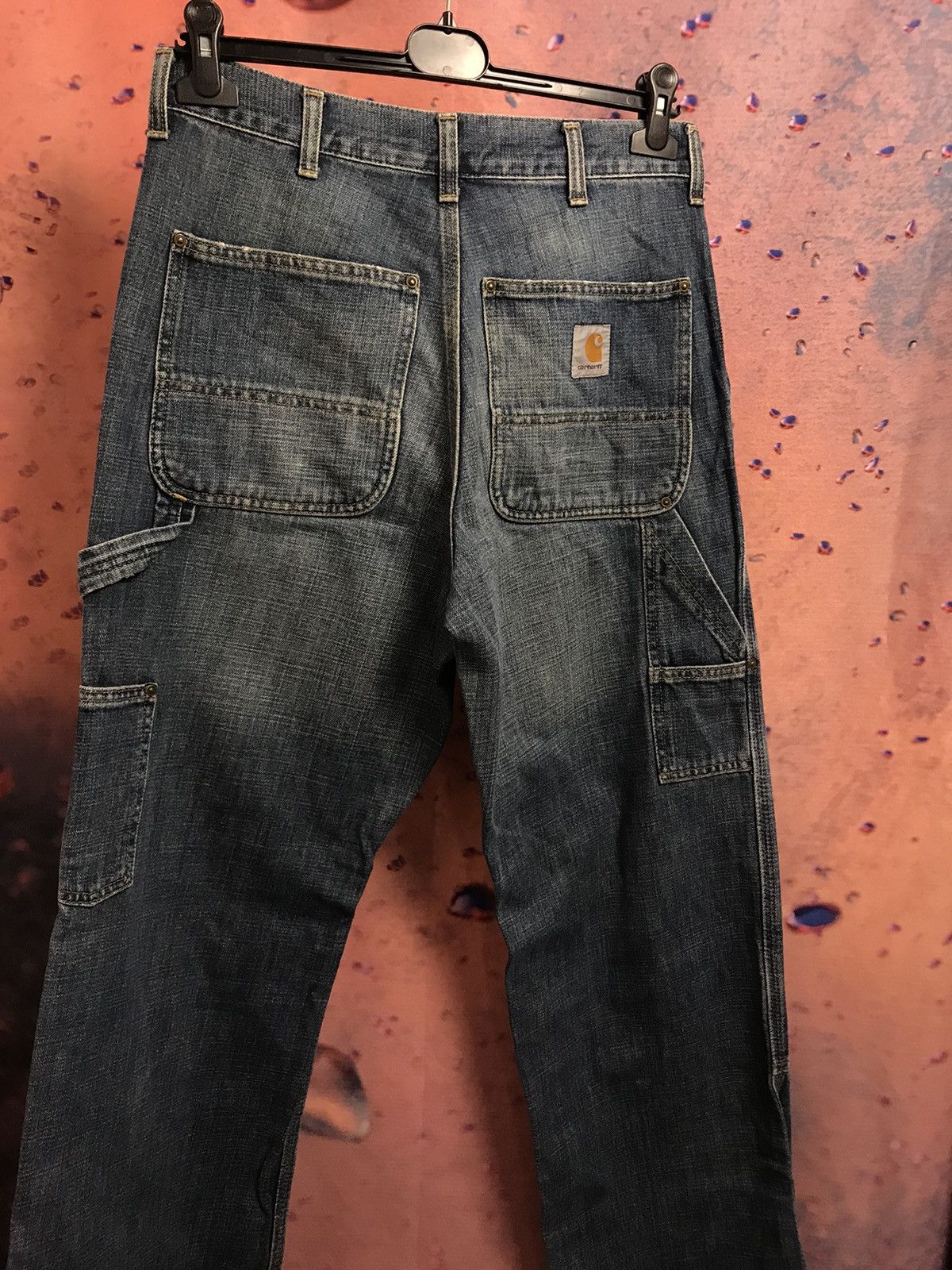 Carhartt Denim Jeans Baggy Kneepad Pant blue Aviation USA