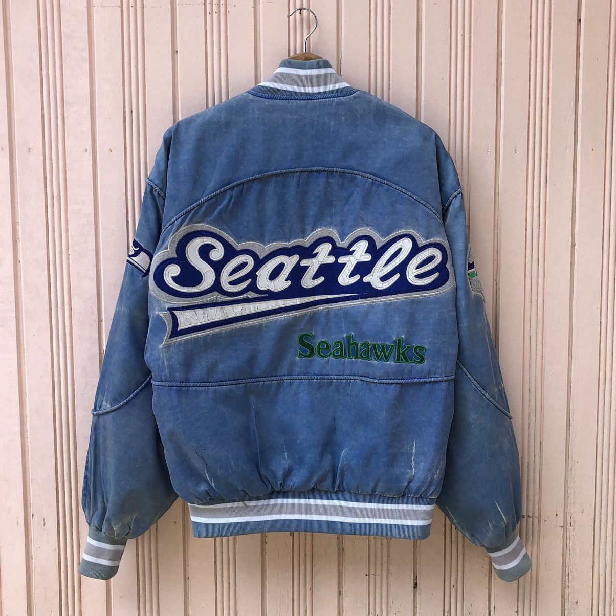 NFL Vintage NFL By East Point Seahawks Bomber Jacket Size US M / EU 48-50 / 2 - 6 Thumbnail