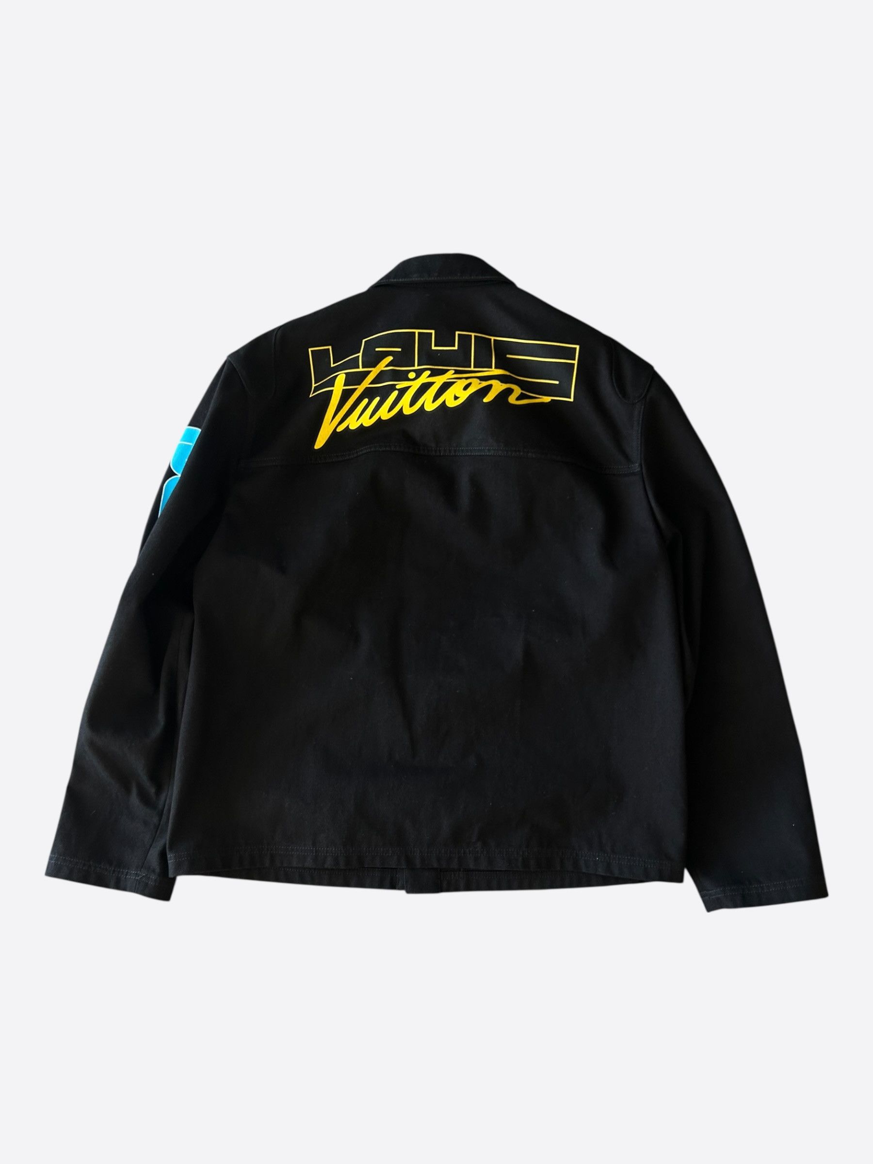 Louis Vuitton Louis Vuitton Black & Multicolor Graphic Work Jacket Size US XXL / EU 58 / 5 - 2 Thumbnail