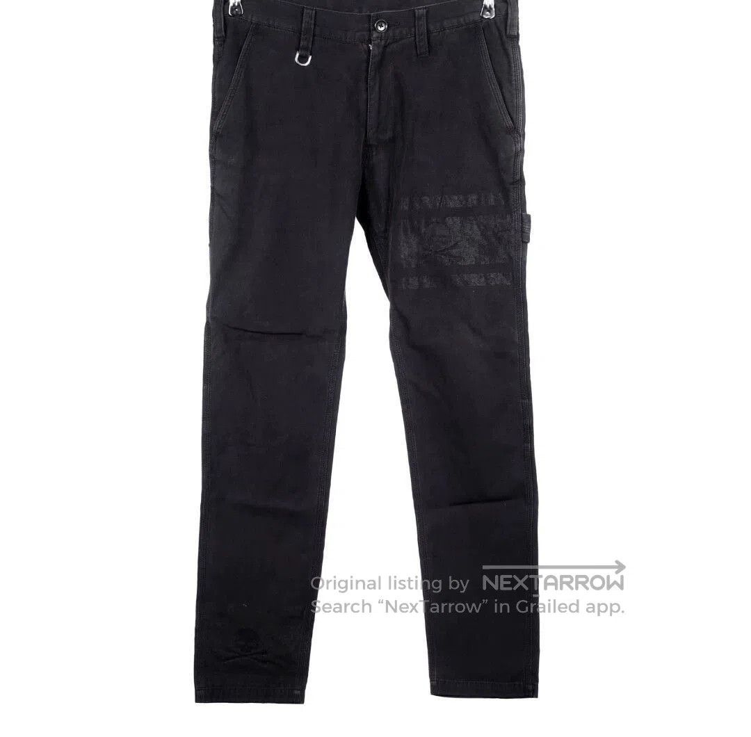 Mastermind Japan Black Denim Cargo Pants with Distressed Details. Size US 34 / EU 50 - 1 Thumbnail