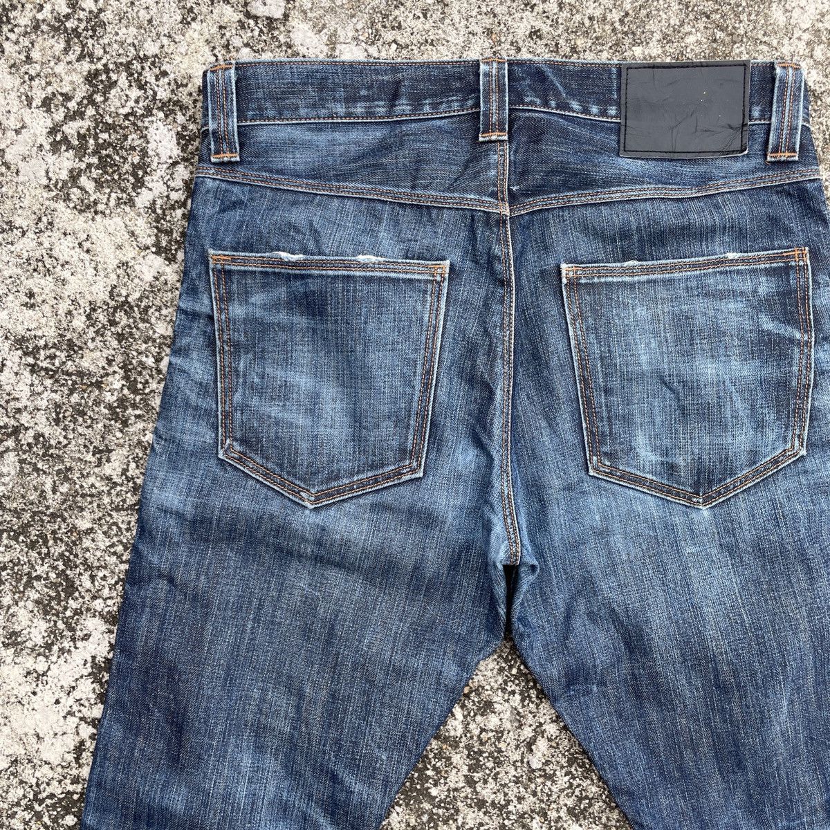 Japanese Brand Vintage Back Number Faded Denim Jeans Size US 32 / EU 48 - 9 Thumbnail