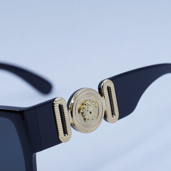 Versace Versace VE4483D GB1/87 Sunglasses Black Square Frame Size ONE SIZE - 10 Thumbnail