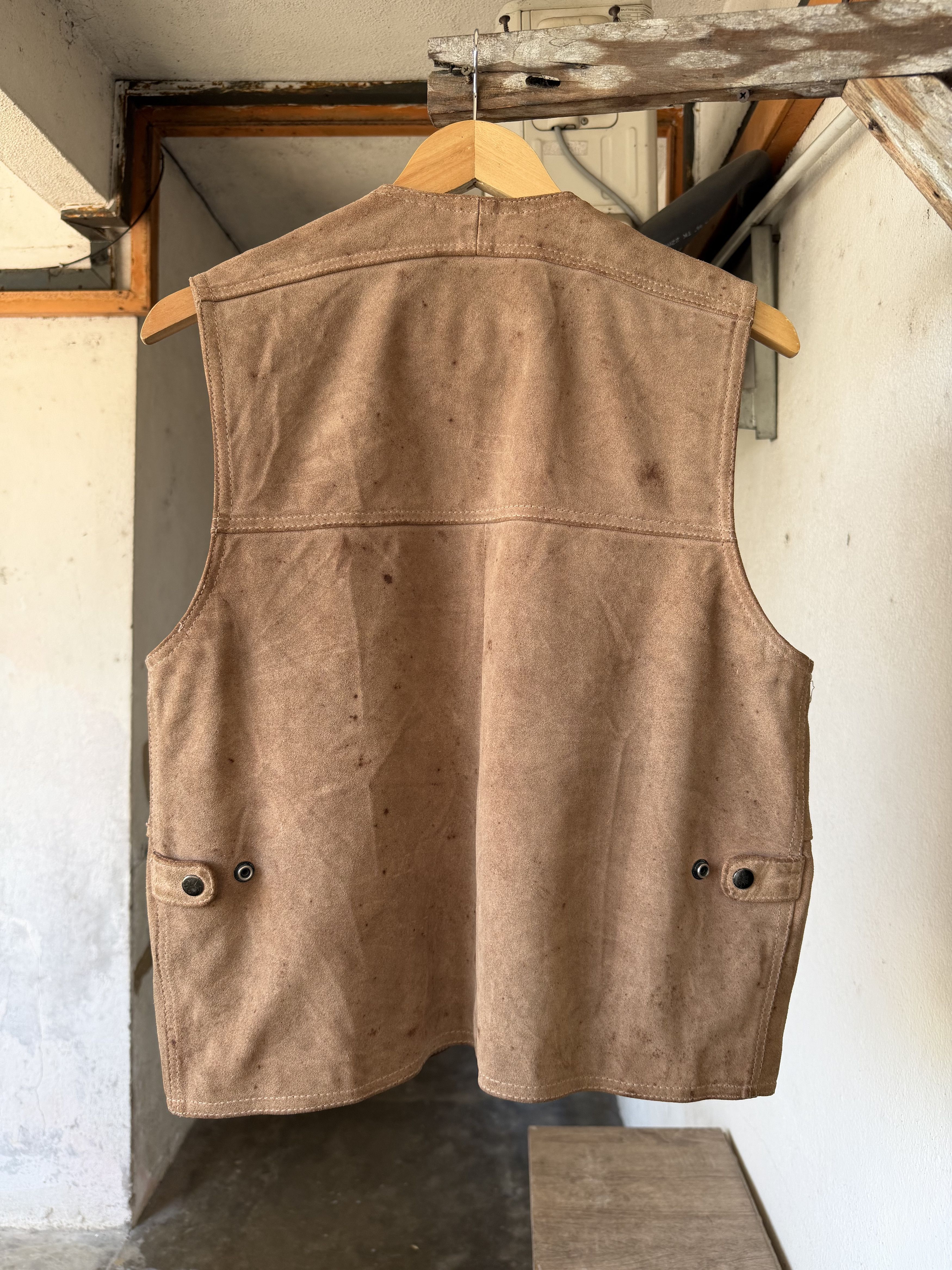 Nike Very Rare❗️Vintage 90s Nike Suede Leather Vest Jacket Size US M / EU 48-50 / 2 - 2 Thumbnail