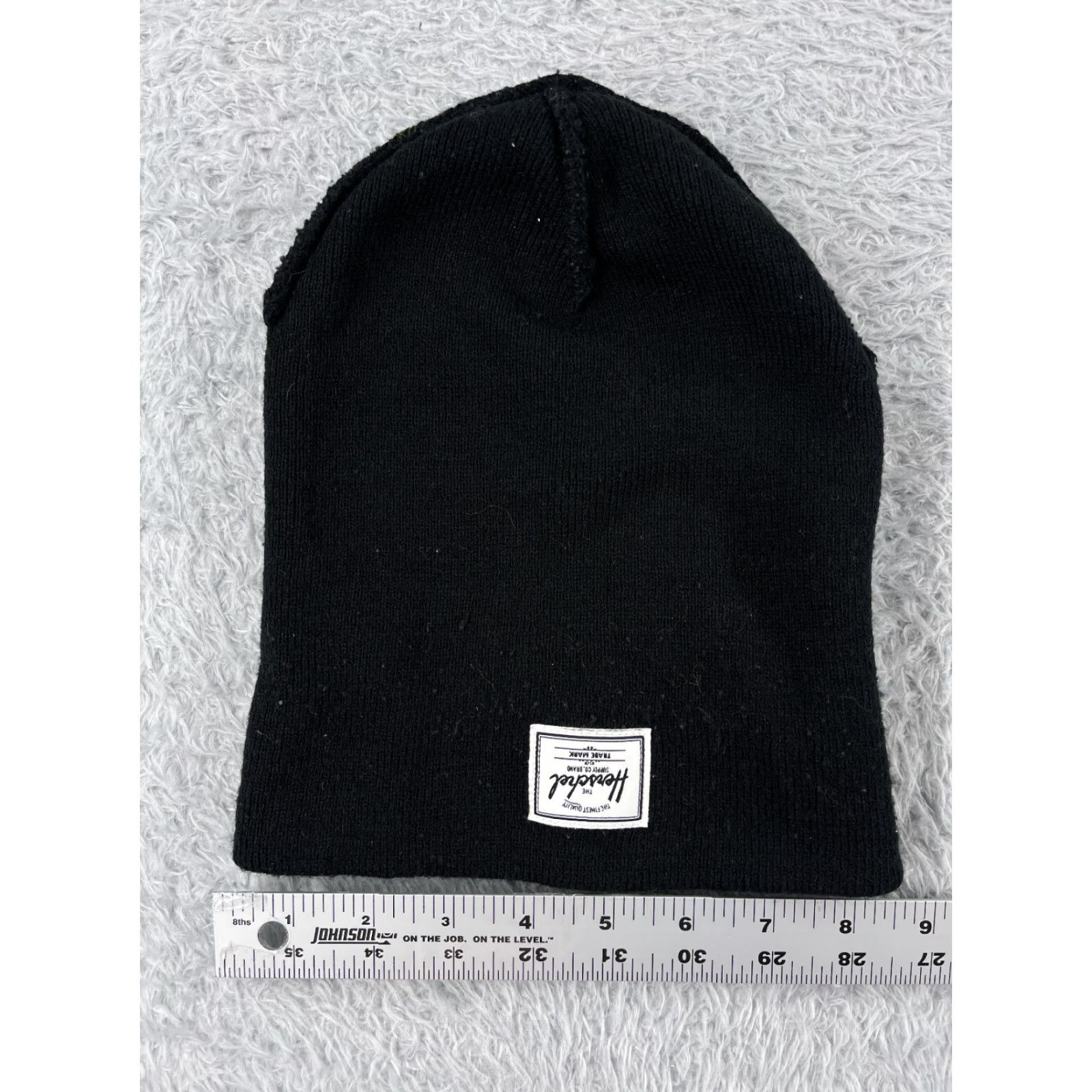 Herschel Supply Co. Beanie Adult One Size Black Knit 100% Acrylic Snow Ski