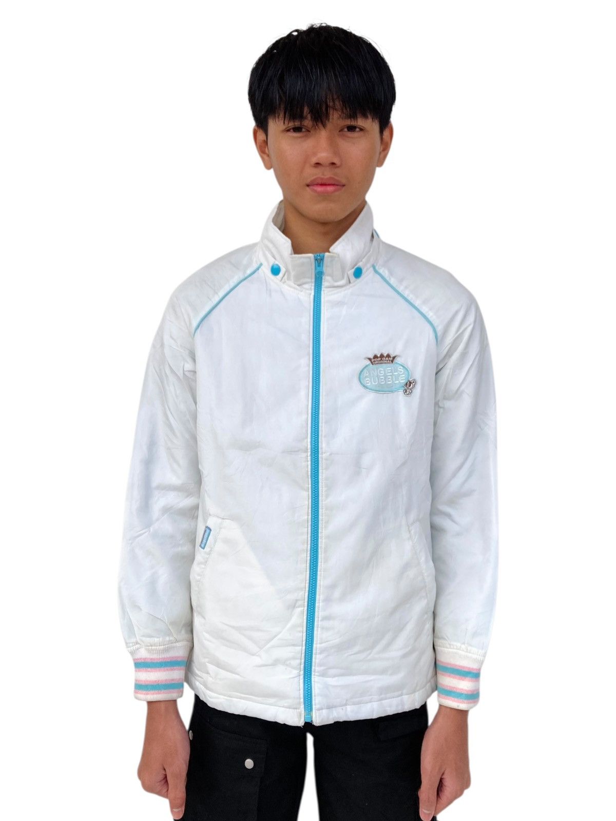 Angel Blue 2000s Angel Blue - White Cute Girls Jacket Size M / US 6-8 / IT 42-44 - 1 Thumbnail