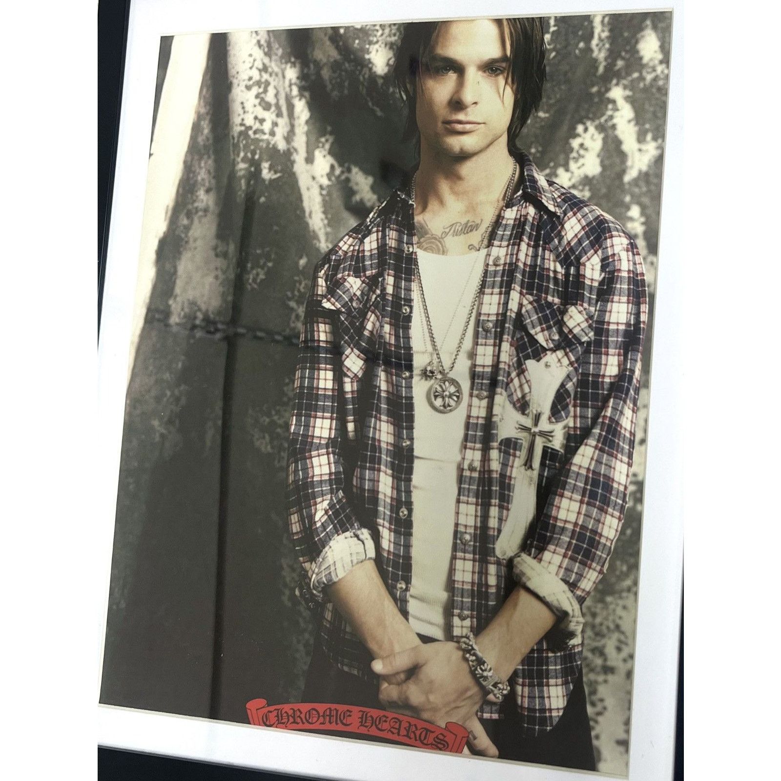 Chrome Hearts × Japanese Brand × Vintage Chrome Hearts close up Framed poster 9x11 Size ONE SIZE - 2 Thumbnail