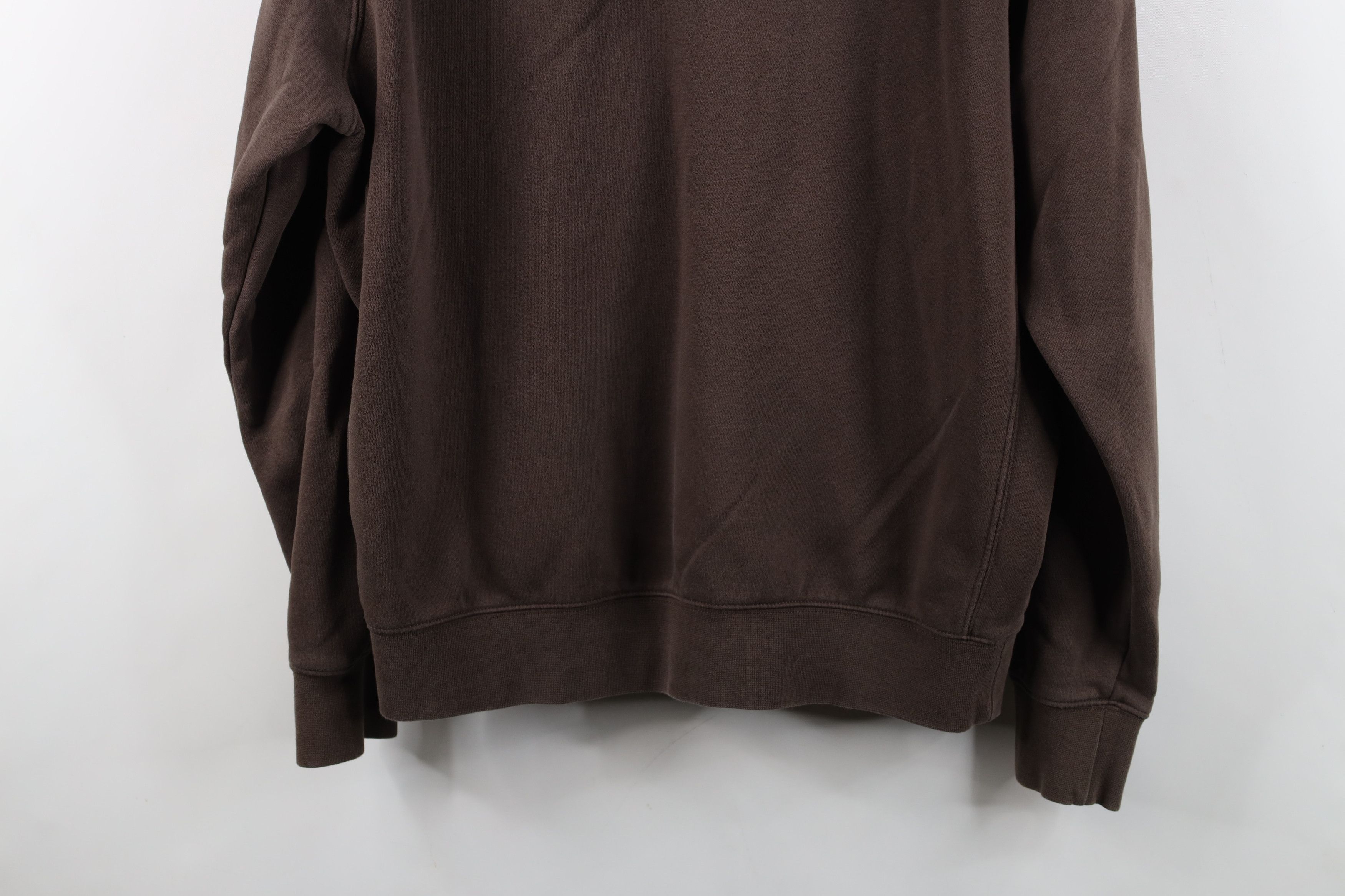 Nike Vintage Y2K Nike Swoosh Hoodie Sweatshirt Chocolate Brown Size US M / EU 48-50 / 2 - 13 Thumbnail