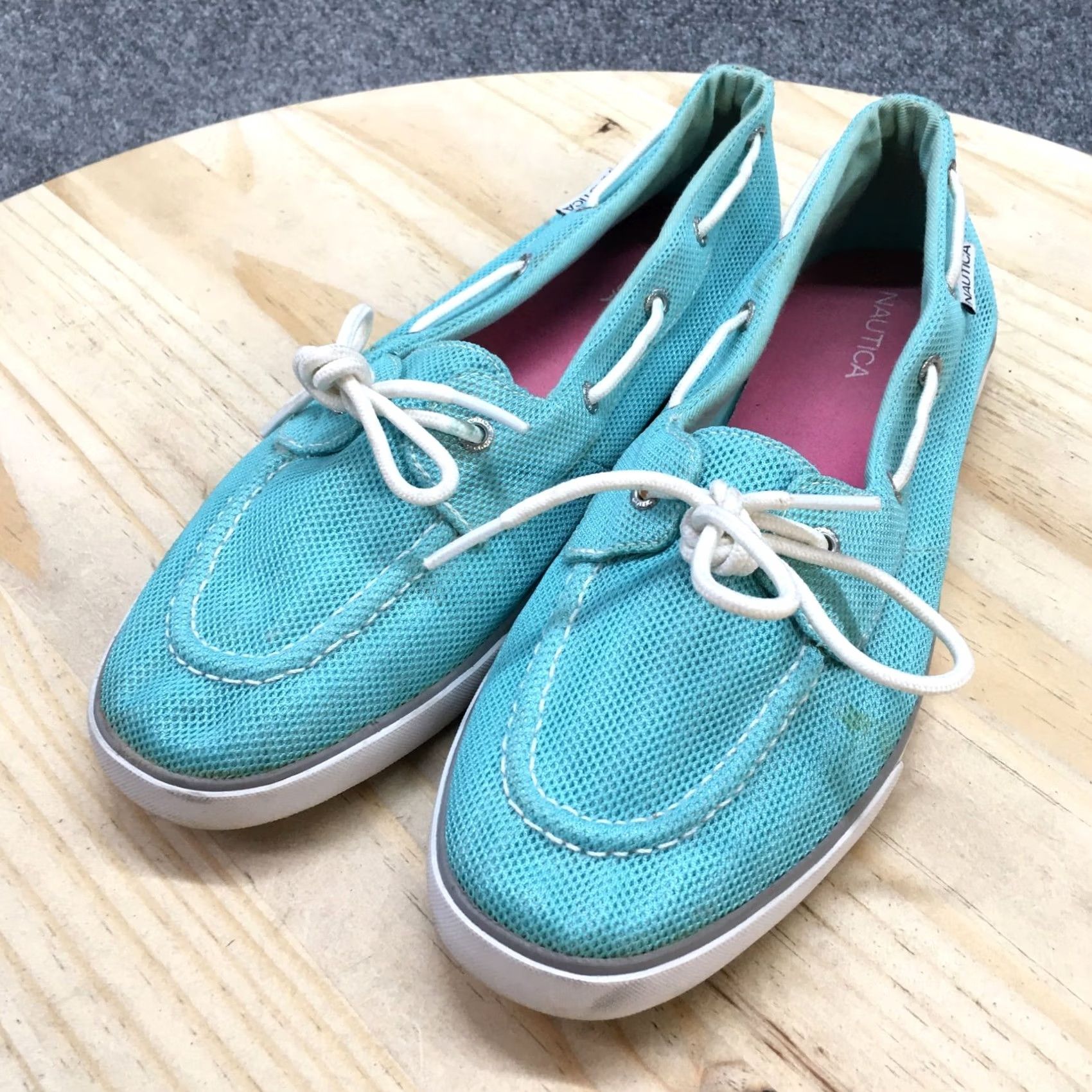 Nautica Nautica Shoes Womens 10 Boat Aqua Blue Lace Up Casual Comfort Low Top Round Toe Shirt? Size L / US 10 / IT 46 - 3 Thumbnail