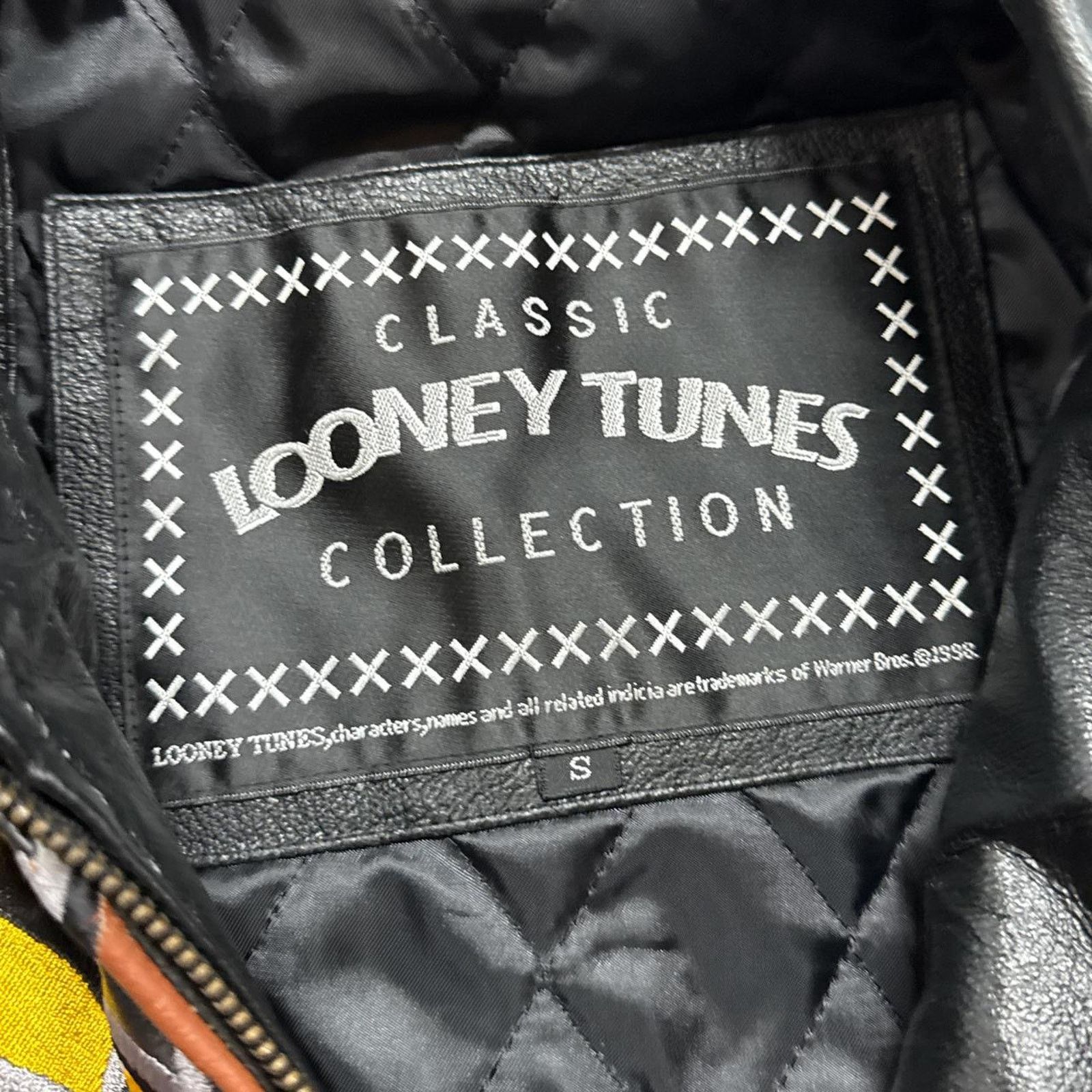 Vintage Vintage Tasmanian Devil Looney Tunes NWT Leather Jacket Size US S / EU 44-46 / 1 - 4 Thumbnail