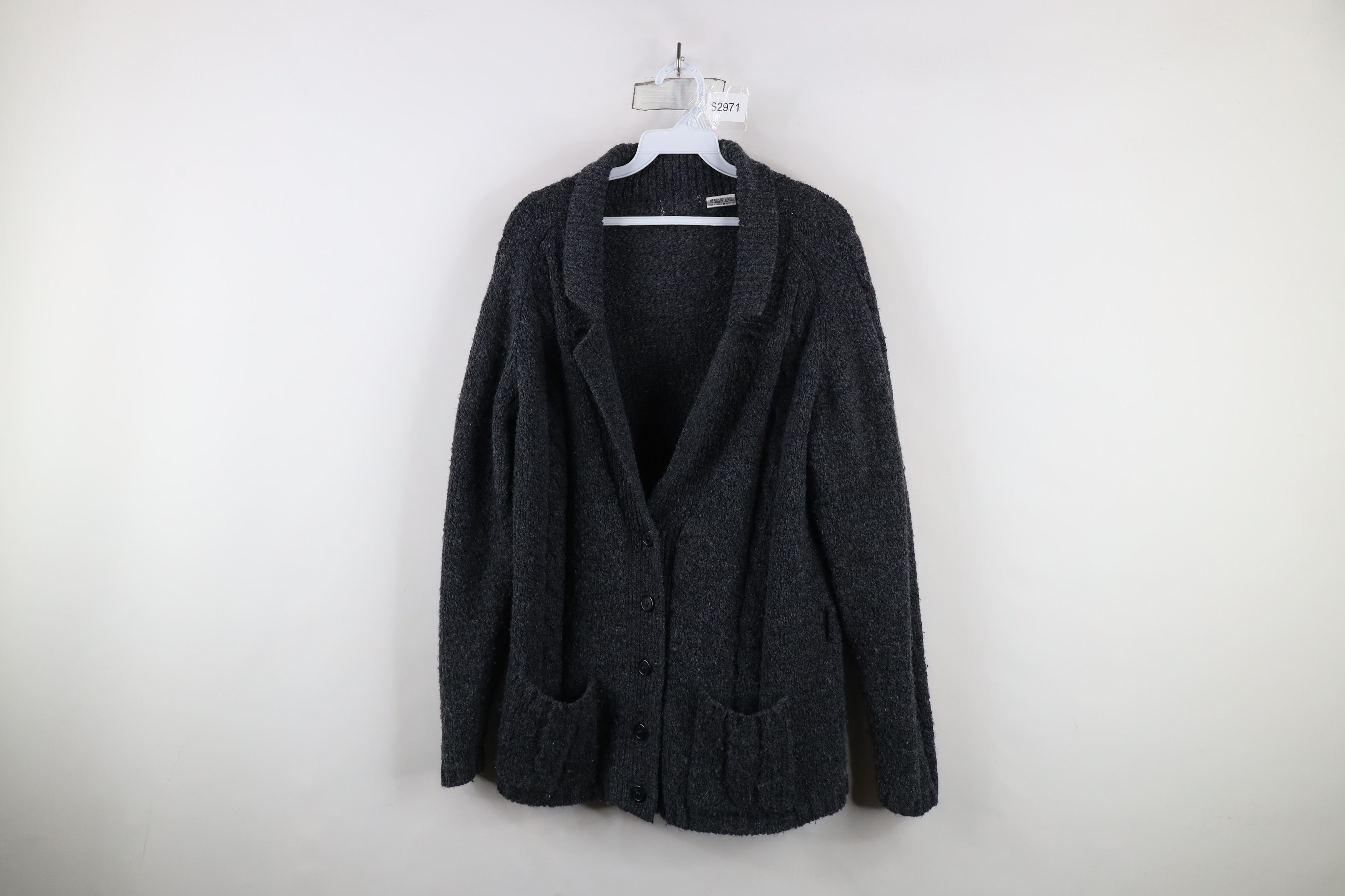 Vintage Vintage 90s Streetwear Blend Cable Knit Cardigan Sweater Size M / US 6-8 / IT 42-44 - 1 Thumbnail