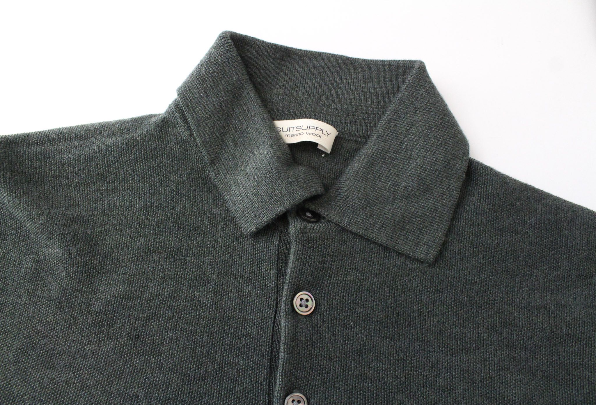 Suitsupply ~S Green Merino Wool Short Sleeved Polo 72185 Size US S / EU 44-46 / 1 - 3 Thumbnail