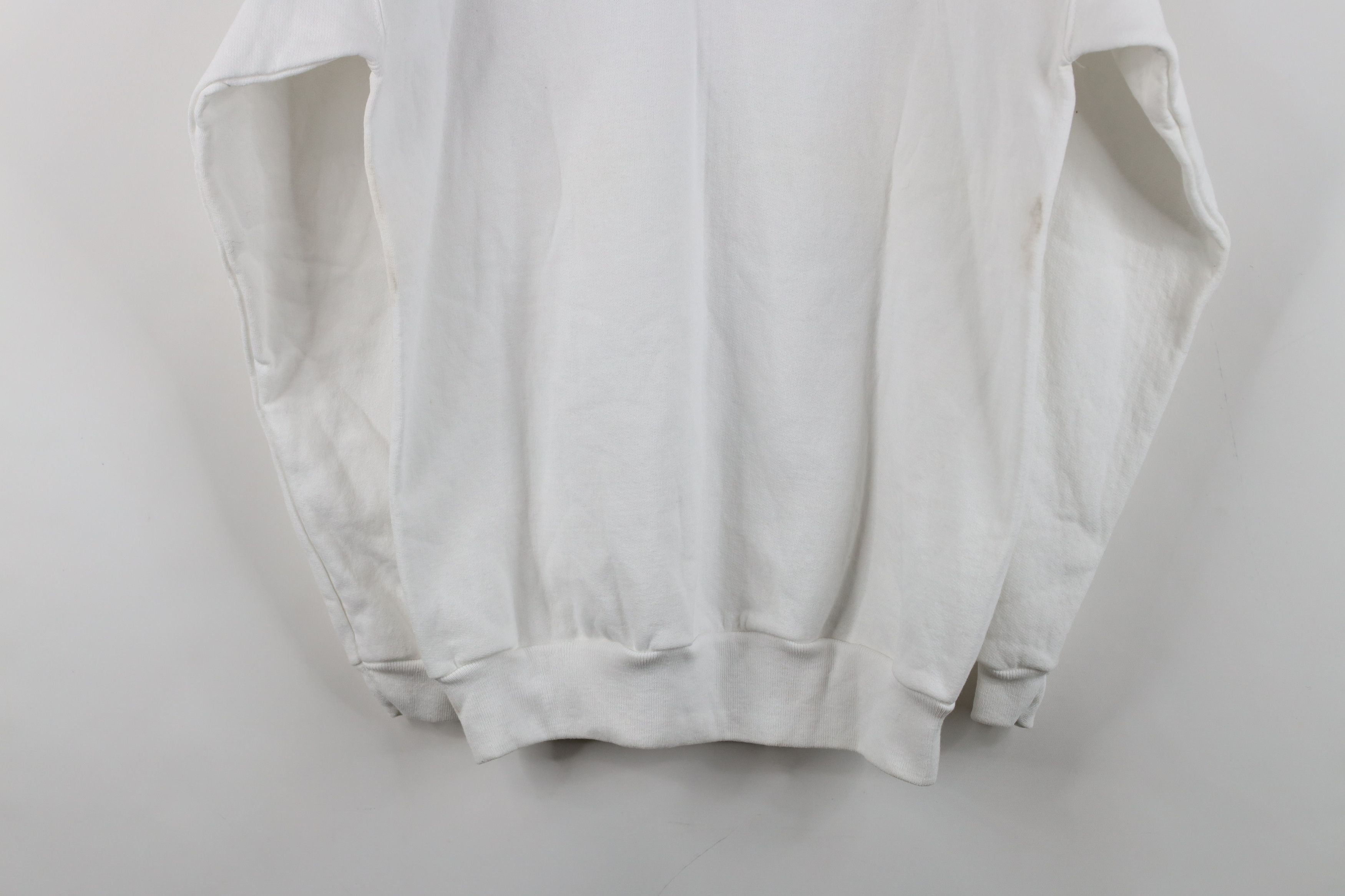 Vintage Deadstock Vintage 90s Streetwear Crewneck Sweatshirt White Size S / US 4 / IT 40 - 14 Thumbnail