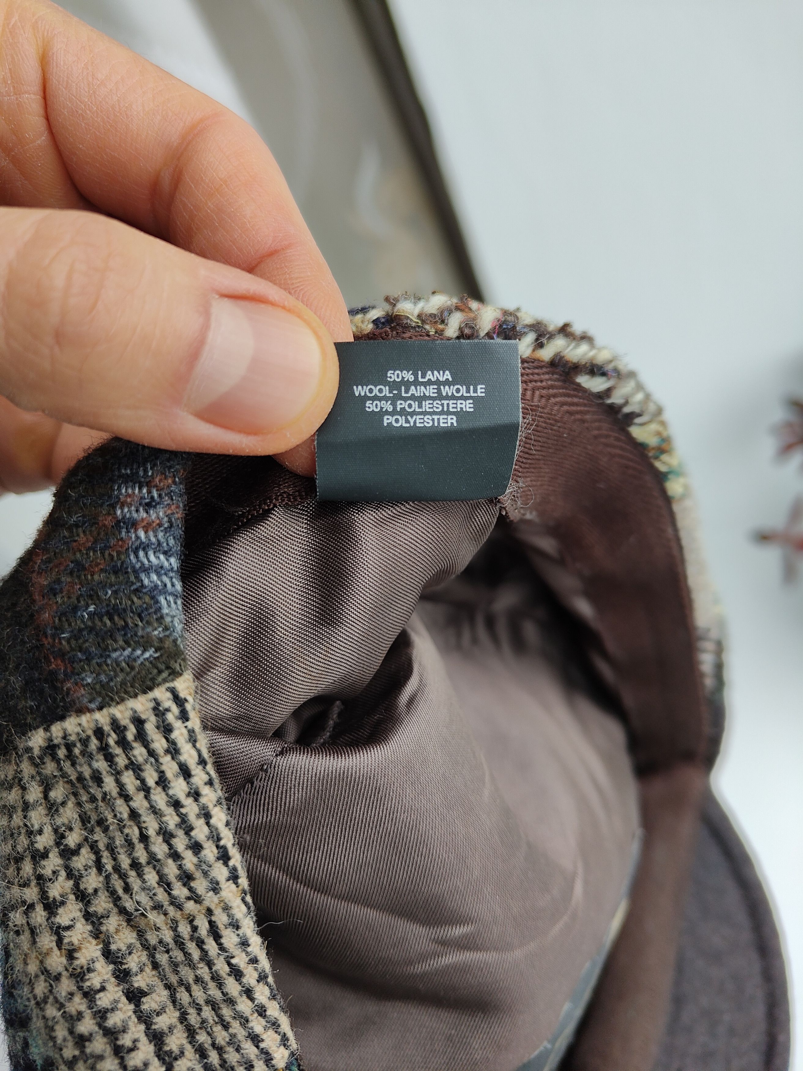 Harris Tweed Woolen Flat Cap Framar by Seifter Hats Italy Newsboy Baker Size ONE SIZE - 8 Thumbnail