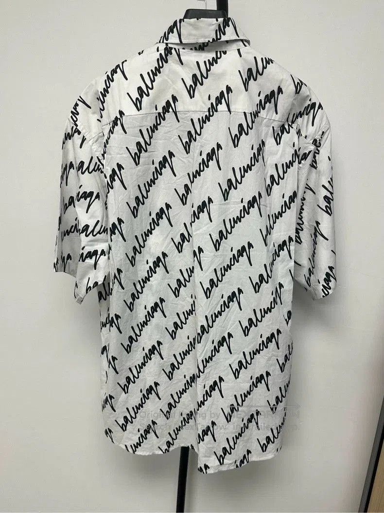 Balenciaga Balenciaga SS22 Logo Print Short Sleeve Shirt. Size US M / EU 48-50 / 2 - 2 Thumbnail