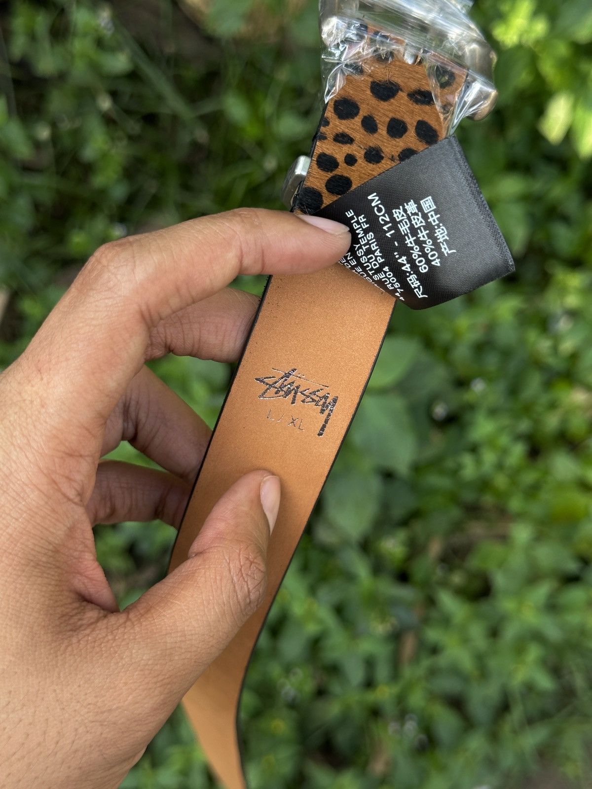 Stussy Stussy Bamboo buckle belts "Leopard pattern" Size ONE SIZE - 4 Thumbnail