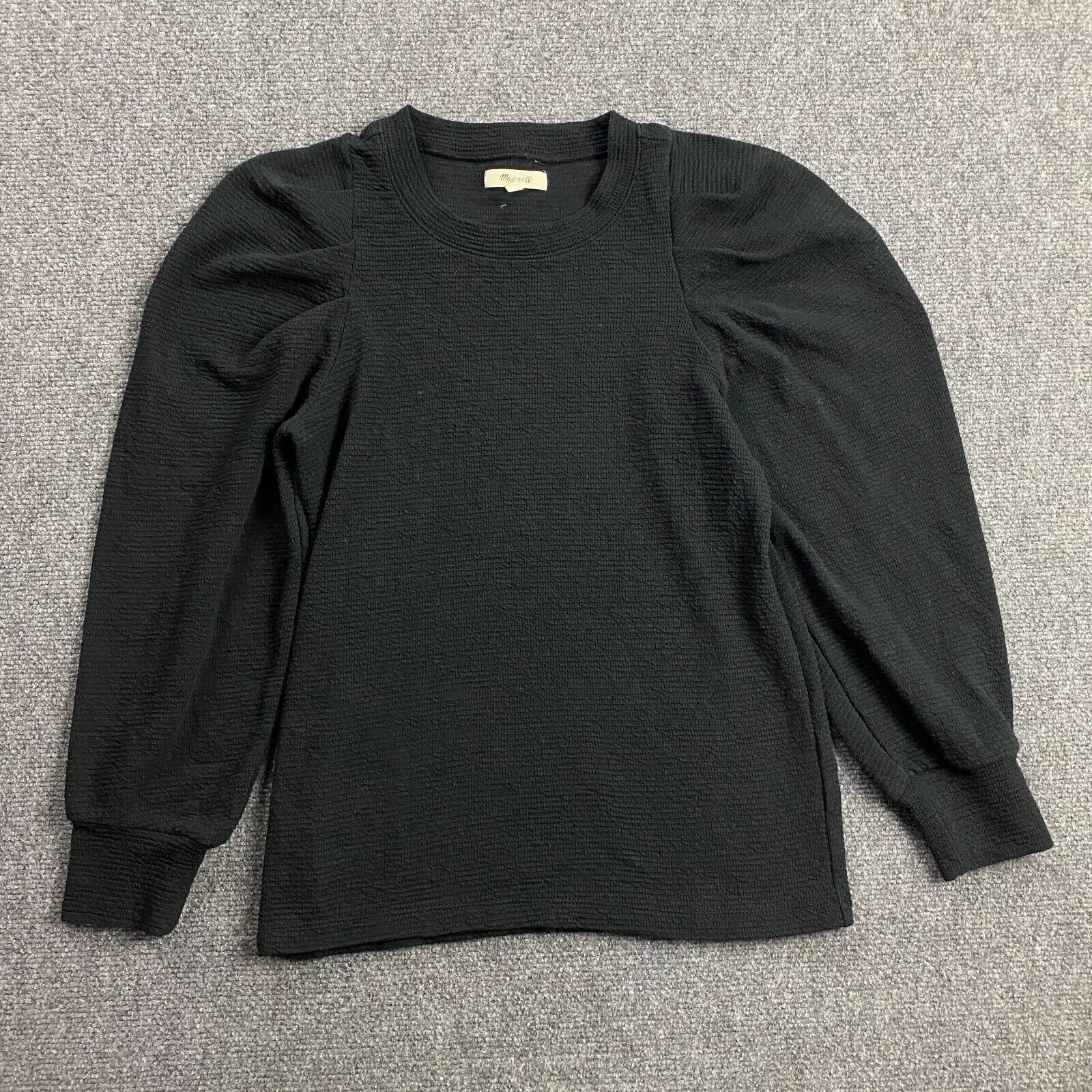 Madewell Madewell Sweatshirt Women's Small Black Flared Sleeves S Size S / US 4 / IT 40 - 1 Thumbnail
