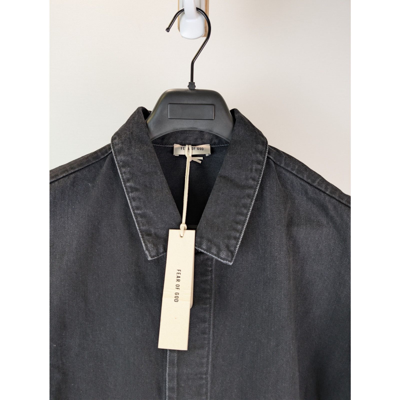 Fear of God o1rshd1 Canvas Utility Trucker Denim Jacket in Black Size US XL / EU 56 / 4 - 7 Thumbnail