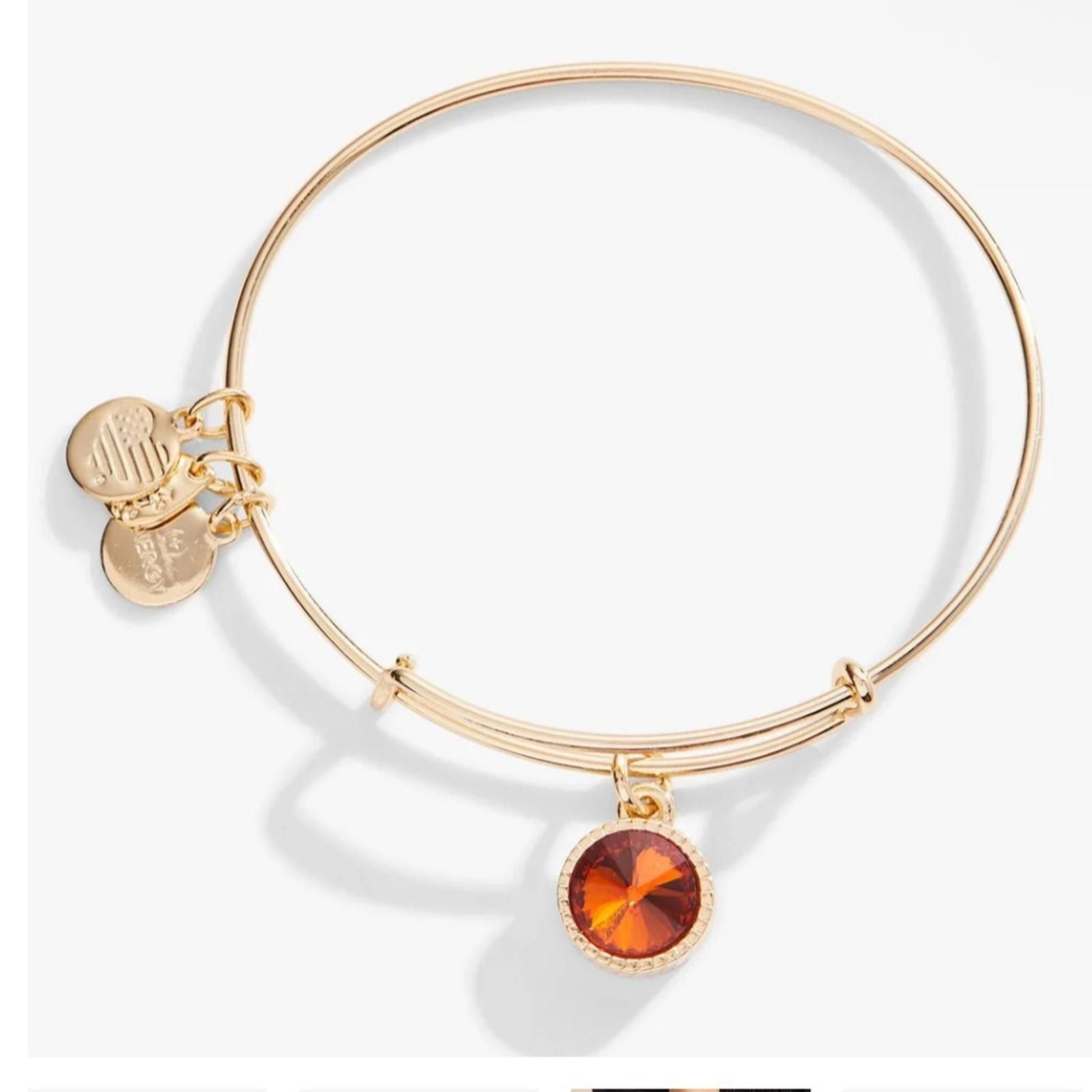 Other Alex and Ani Charm Bracelet November Topaz Birth Stone Size ONE SIZE - 1 Thumbnail