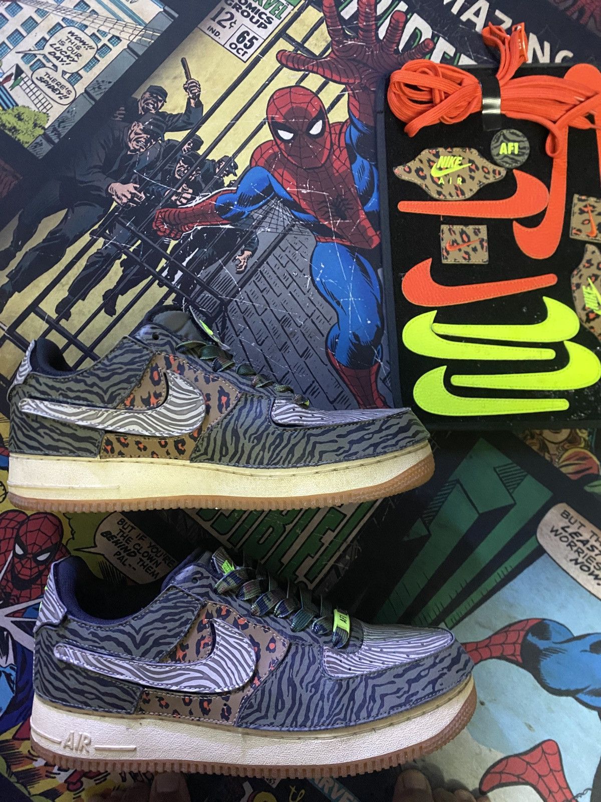Nike Nike Air Force 1 Animal Paint Size US 8.5 / EU 41-42 - 4 Thumbnail