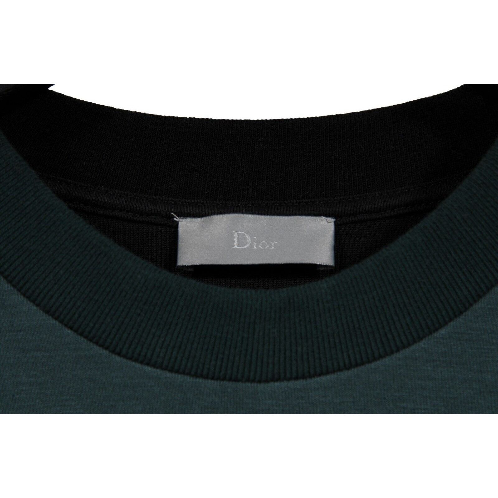 Dior Logo Tribal Short Sleeve Sweatshirt Green Size US M / EU 48-50 / 2 - 5 Thumbnail