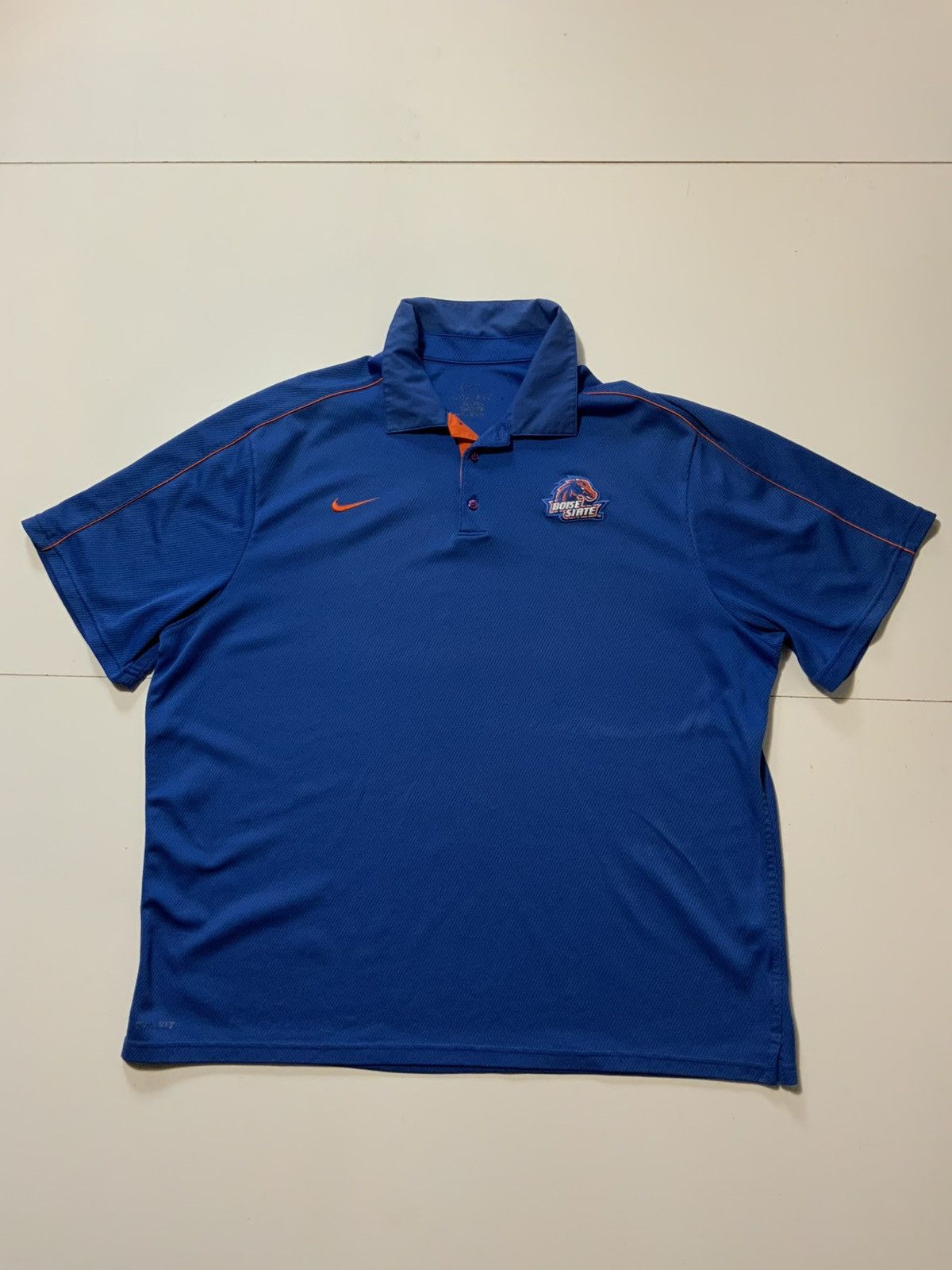 Nike Nike Dri Fit Boise State Broncos Logo Performance Polo Shirt Size US XL / EU 56 / 4 - 1 Thumbnail