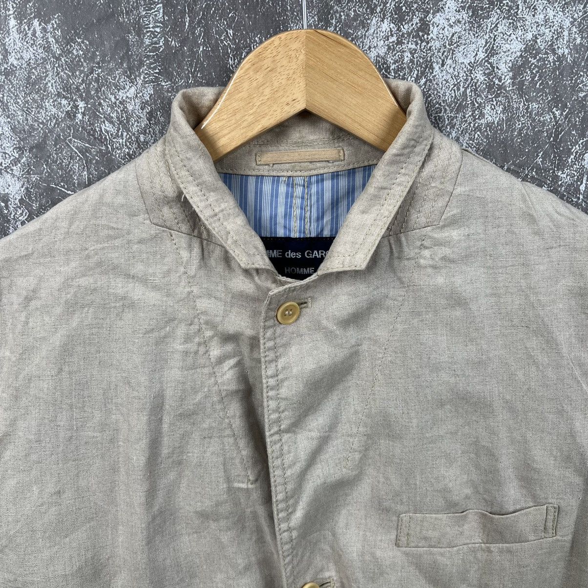 Comme des Garcons Homme Plus Comme des Garçons Homme Linen Blazer - Beige, Japan 🇯🇵 Size 42S - 5 Thumbnail