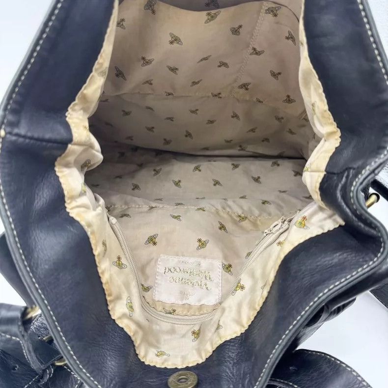 Vivienne Westwood Vivienne Westwood size os Black Saturn embossed motorcycle Size ONE SIZE - 9 Thumbnail