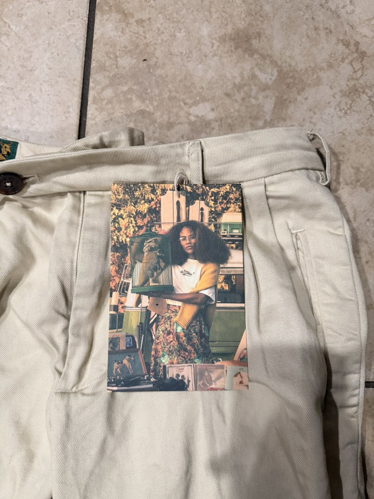 Golf le Fleur Golf Le Fleur Chainstitch Trousers Cream Size US 28 / EU 44 - 4 Thumbnail