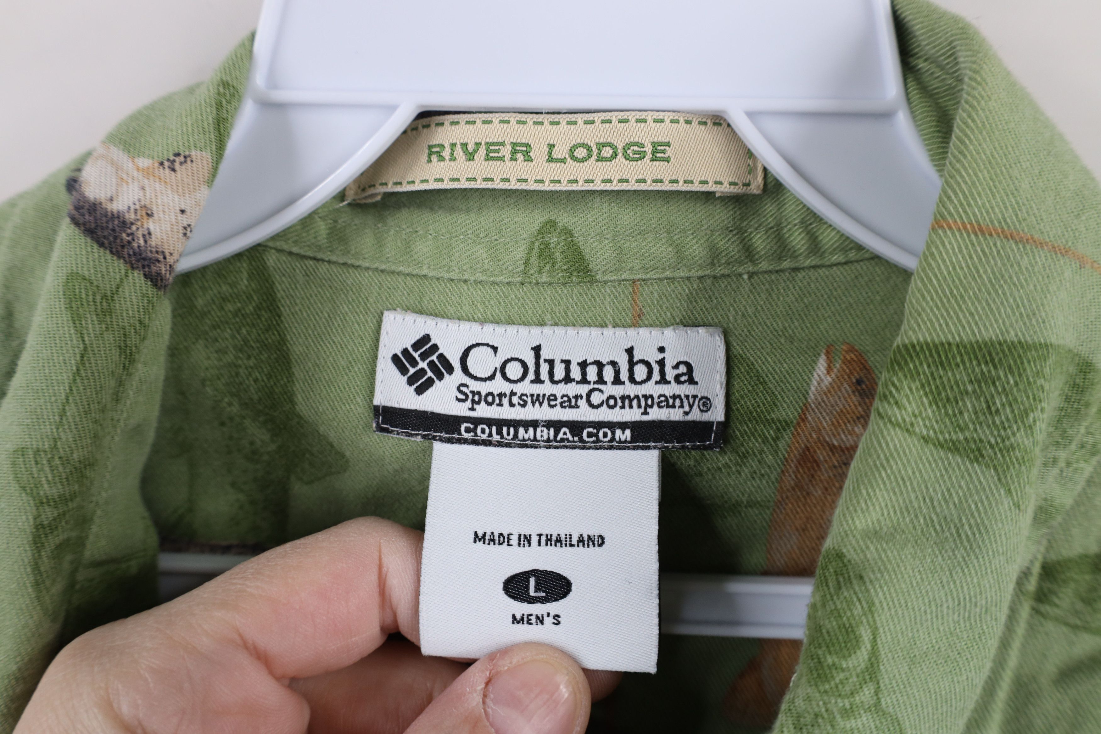 Columbia × Vintage Vintage Columbia All Over Print Short Sleeve Button Shirt Size US L / EU 52-54 / 3 - 6 Thumbnail