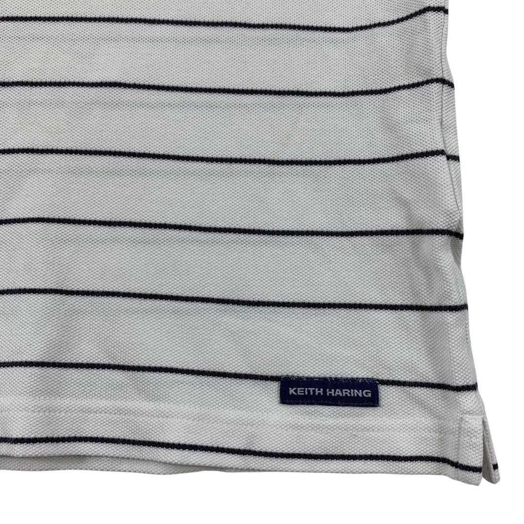 Keith Haring × Vintage Vintage KEITH HARING stripe polo tee Size US M / EU 48-50 / 2 - 8 Thumbnail