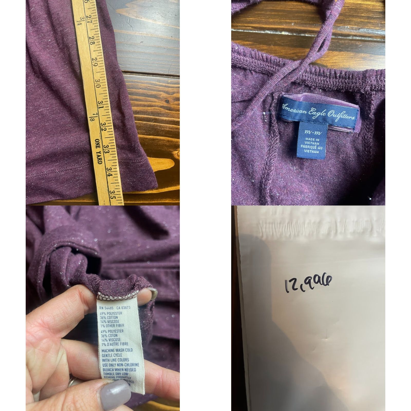 American Eagle Outfitters American Eagle Outfitters Dress Womens Sz M Purple A-Line Metallic Silver Size M / US 6-8 / IT 42-44 - 8 Thumbnail