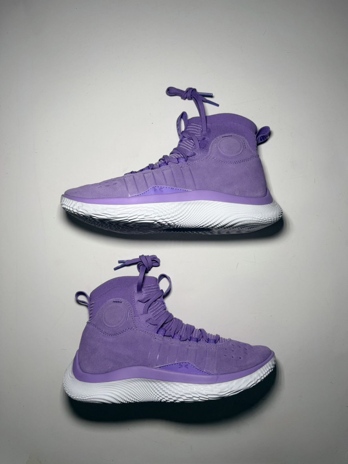 Under Armour RARE Curry Brand Curry 4 FloTro Vivid Lilac sz 8 3024861 500 Size US 8 / EU 41 - 2 Thumbnail