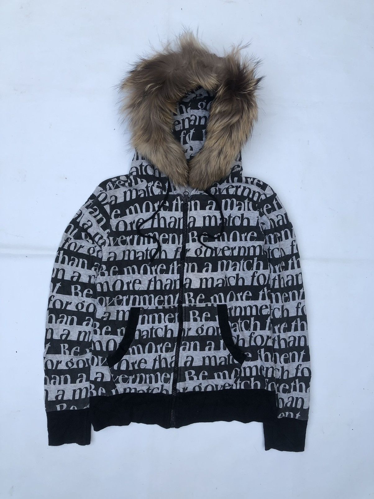 If Six Was Nine Japanese Pumpkin Fur Hoodie Zipper LGB style Size US M / EU 48-50 / 2 - 1 Thumbnail