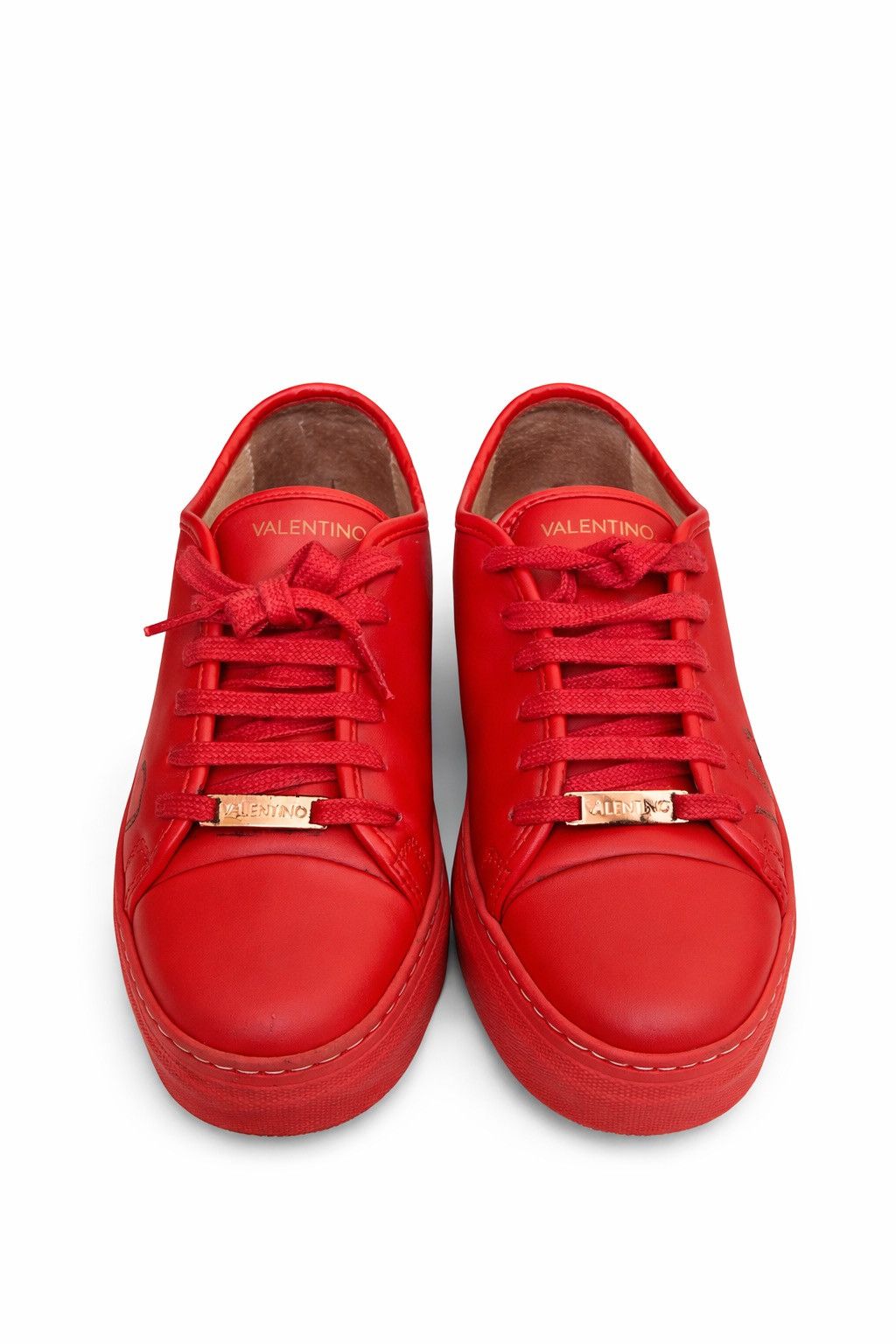 Valentino Valentino Garavani Red Leather Logo Sneakers – Size 8.5 – Size US 8.5 / IT 38.5 - 2 Thumbnail