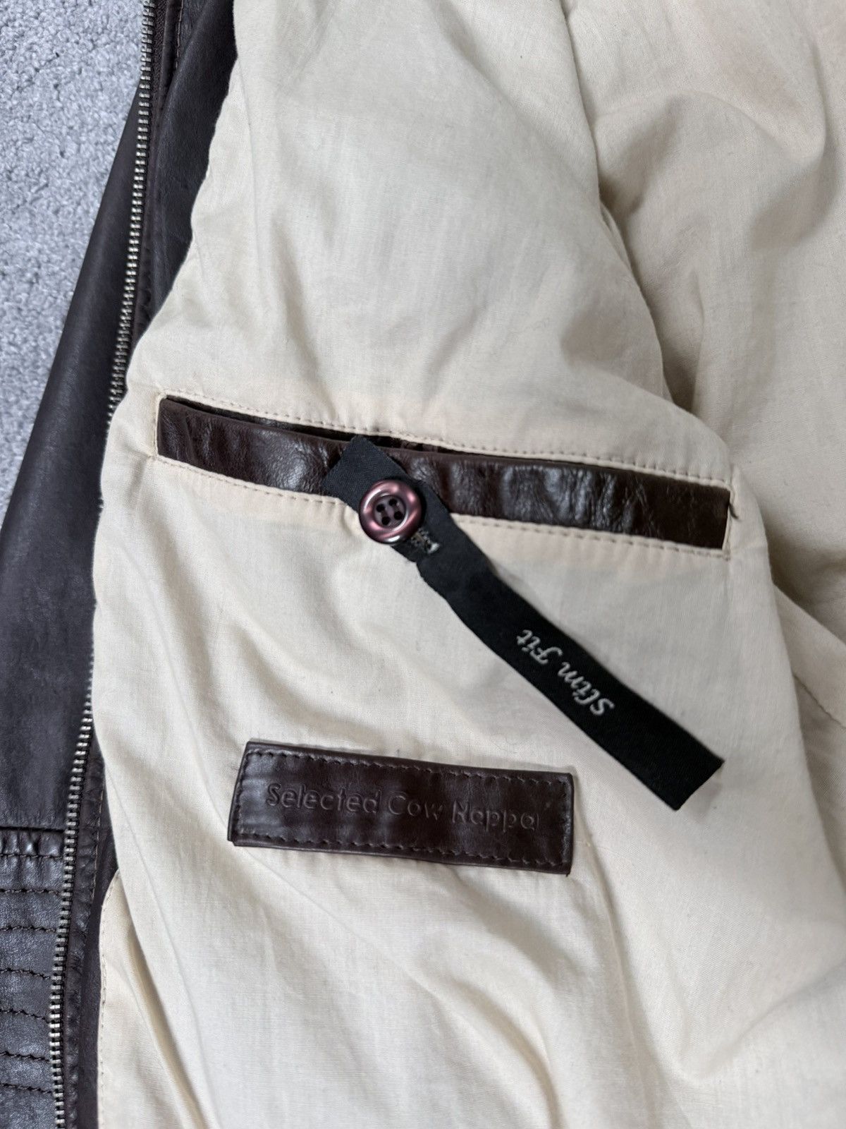 Other Vintage Trapper dark brown leather biker jacket size 50 Size US M / EU 48-50 / 2 - 6 Thumbnail