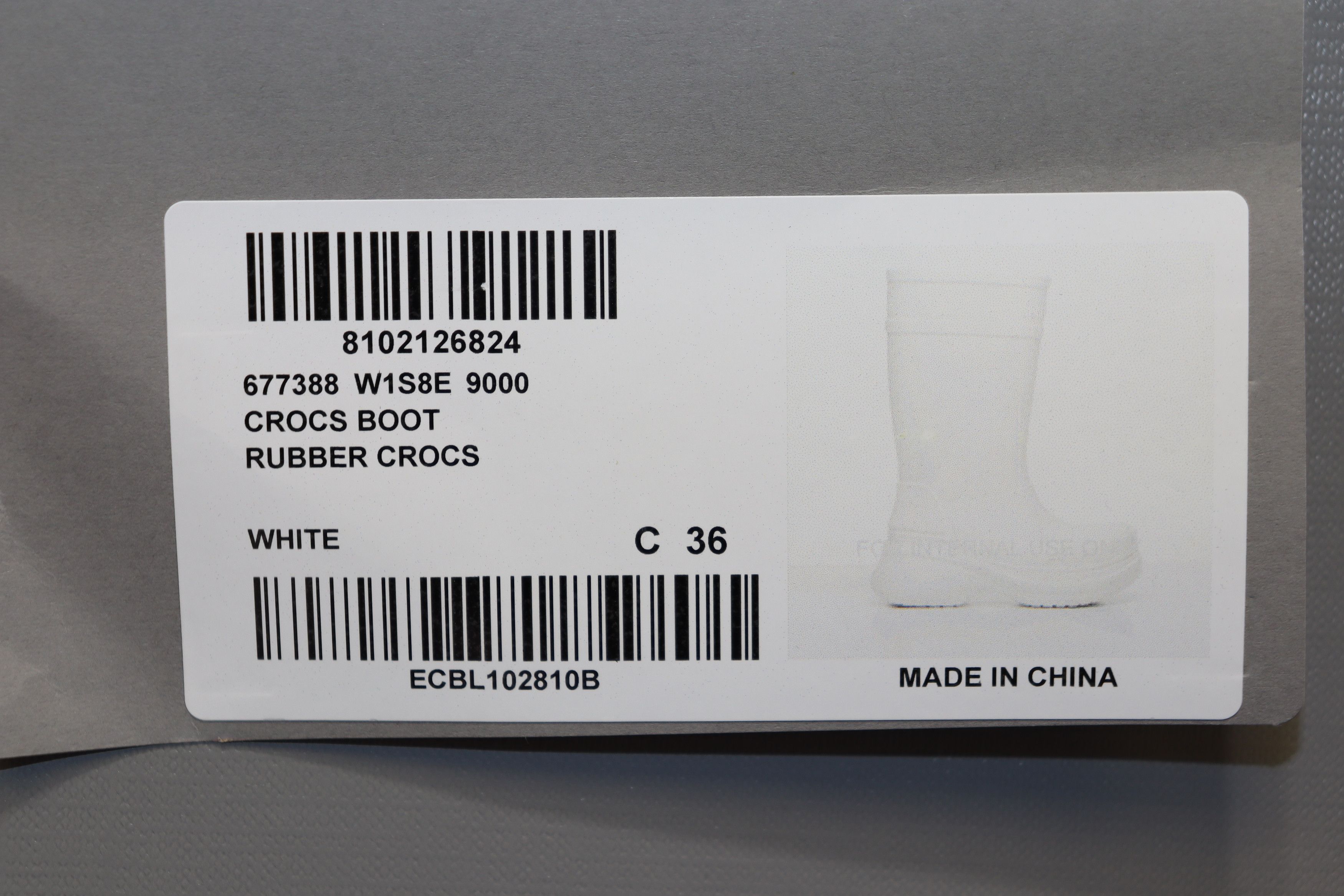 Balenciaga o1rshd1 Rubber Crocs Boots in White Size US 6 / IT 36 - 3 Thumbnail