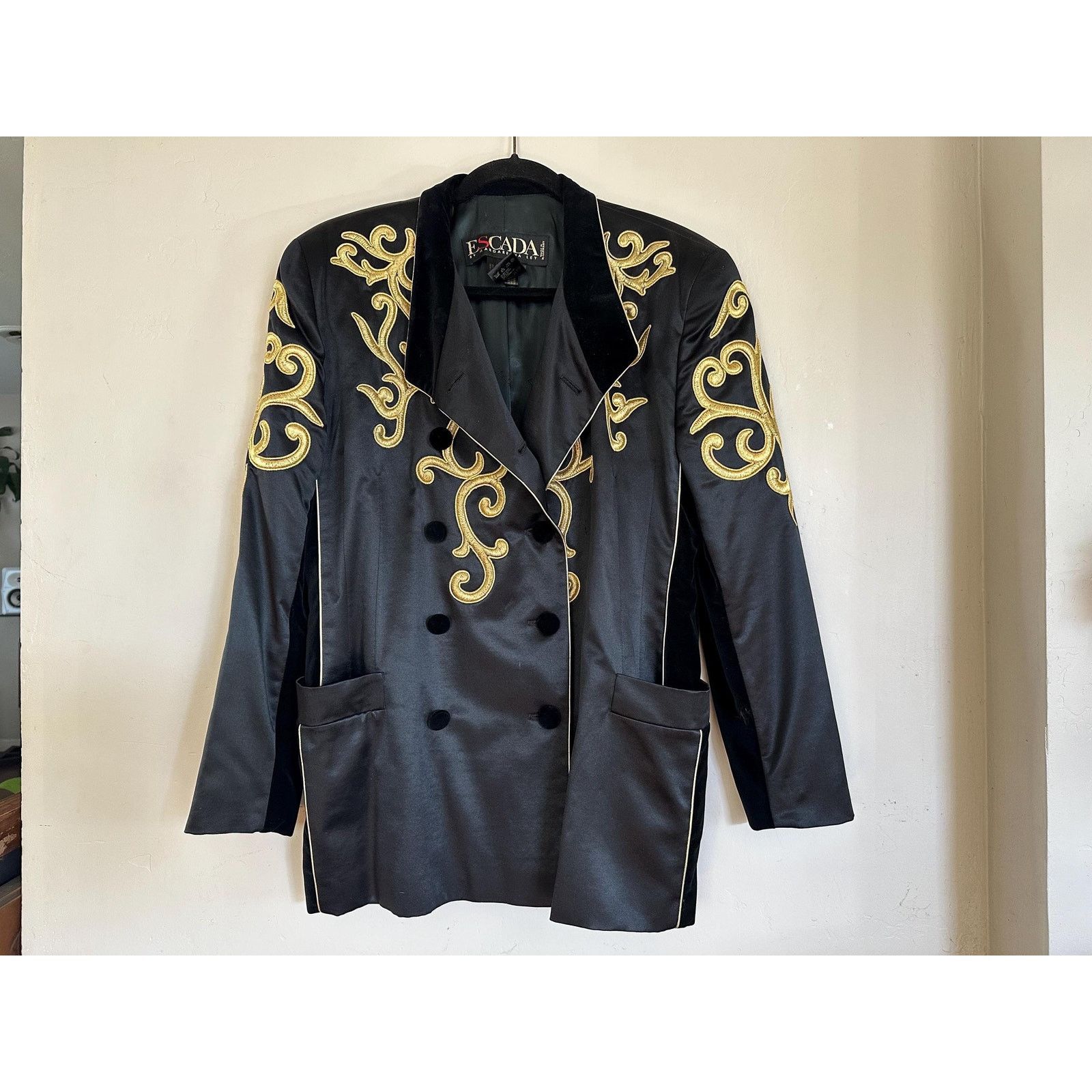 Escada Rare 80s Vintage Escada Margaretha Ley Jacket Baroque Blazer Size M / US 6-8 / IT 42-44 - 1 Thumbnail