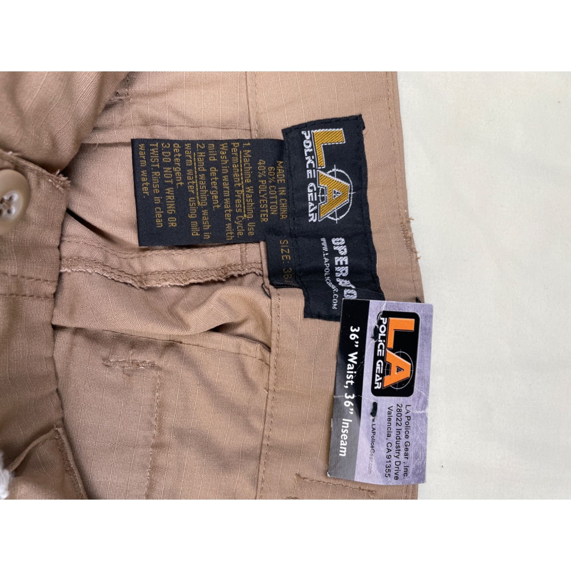 Other LAPG Tactical Pants Men's Tan Cargo Size 36 x 36 SKU 4993 Size US 36 / EU 52 - 5 Thumbnail