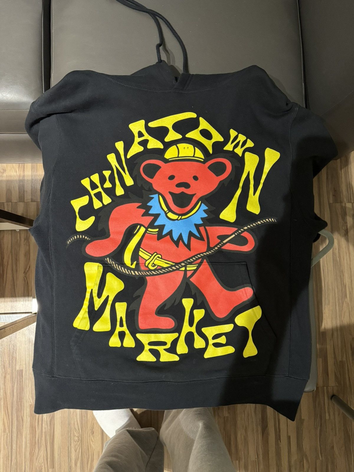 image of Grateful Dead x Market Logo Hoodie in Black, Men's (Size Medium)