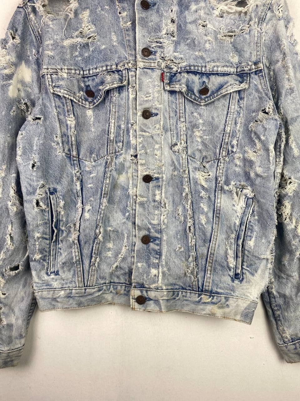 Levi's vintage levis denim jacket distressed very nice design Size US L / EU 52-54 / 3 - 3 Thumbnail
