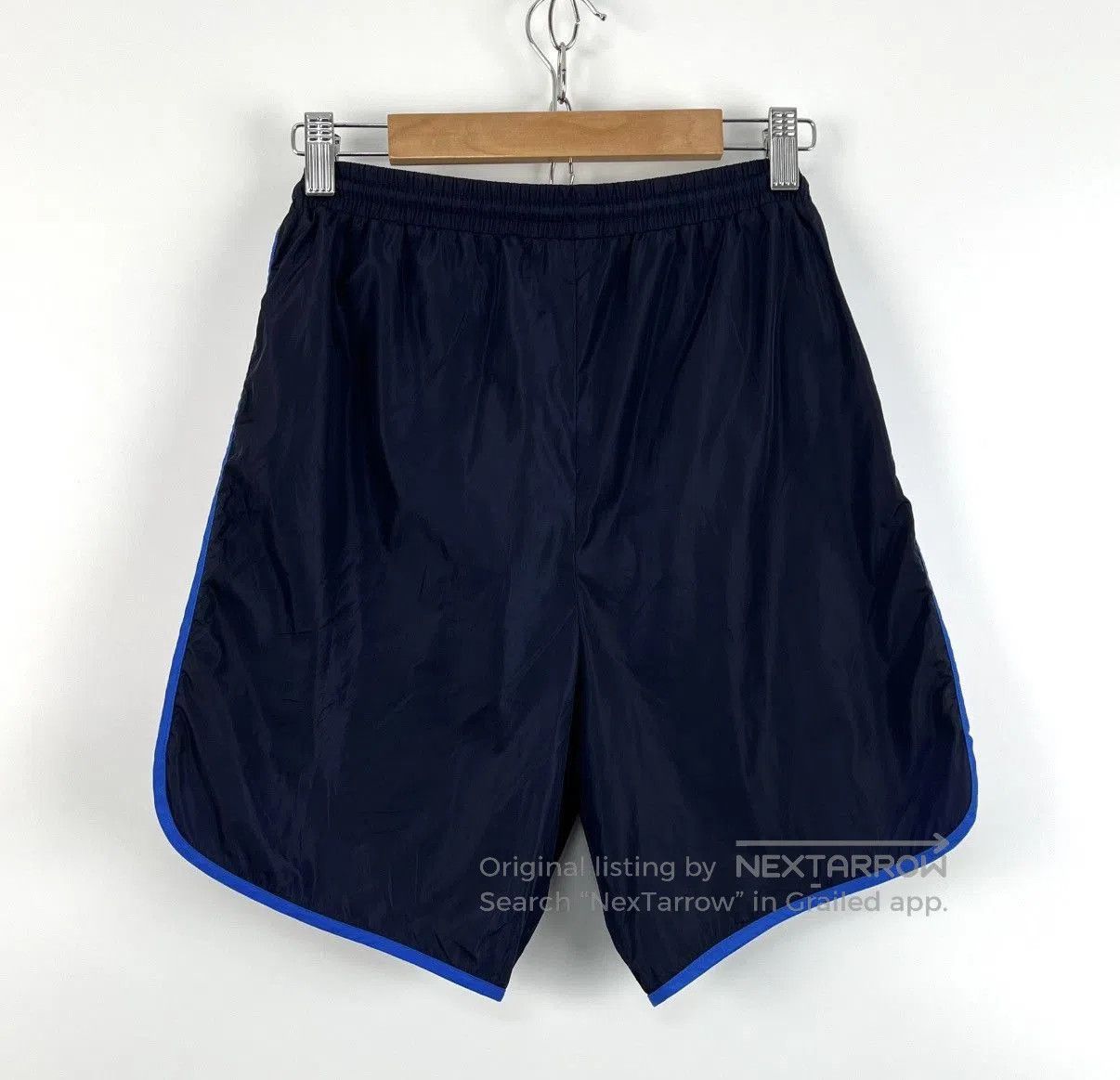 Gucci Blue Athletic Shorts with Side Stripes Size 28. Size US 28 / EU 44 - 2 Thumbnail