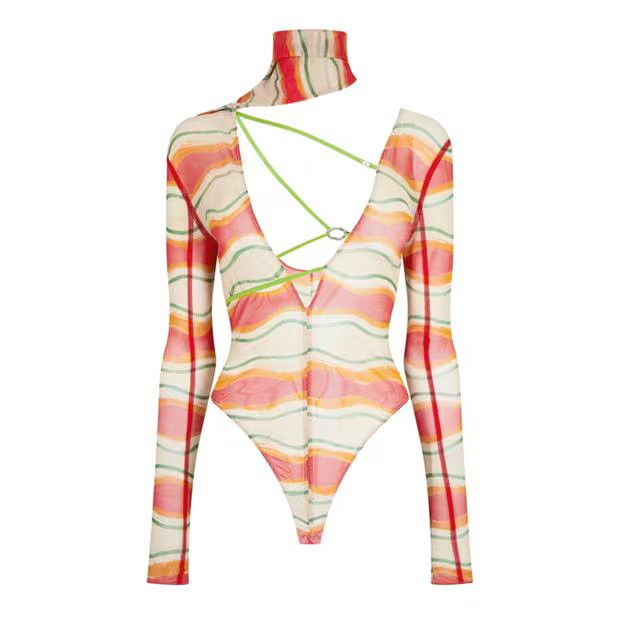 Jacquemus o1g2r1mq1024 Bodysuit in Multicolor Size M / US 6-8 / IT 42-44 - 1 Thumbnail