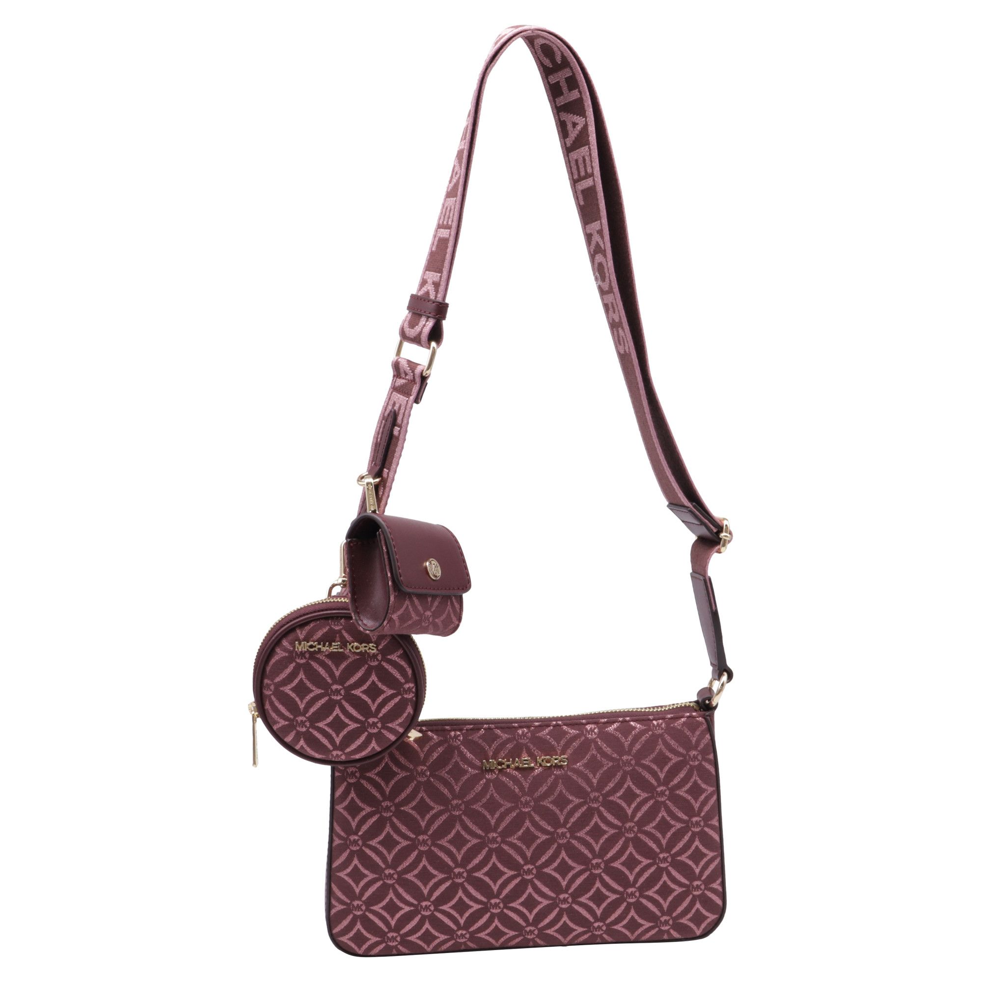 Michael Kors Michael Kors Small Jet Set Travel Logo Jacquard Crossbody B Size ONE SIZE - 1 Thumbnail