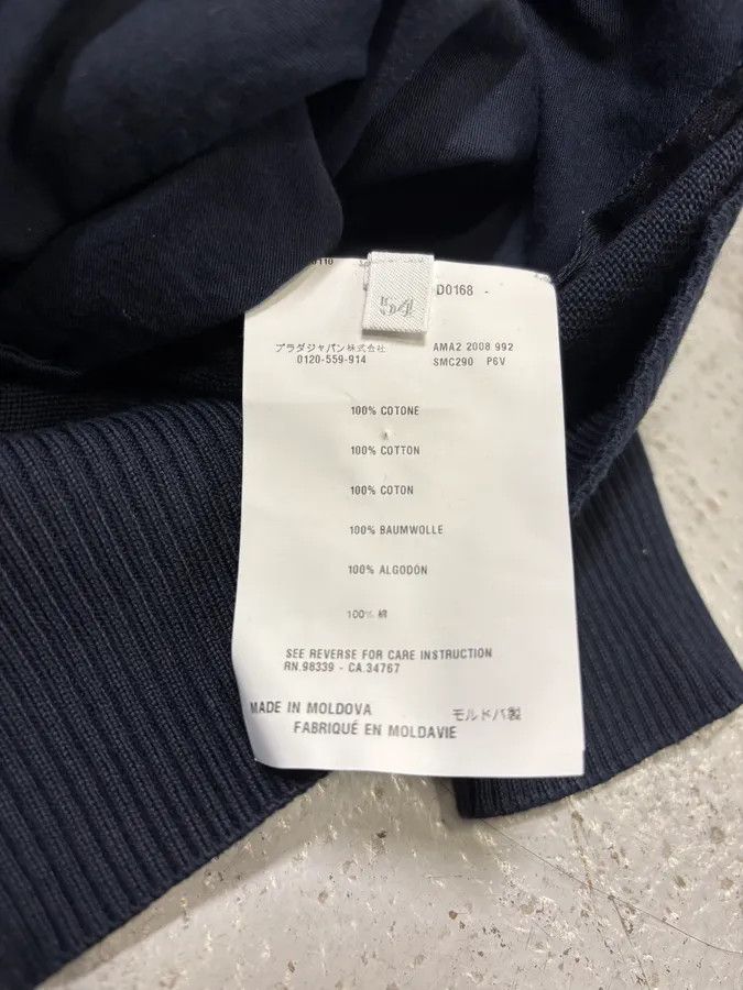 Prada × Vintage AW2008 Prada Navy Zip-up Sweater Size US M / EU 48-50 / 2 - 9 Thumbnail