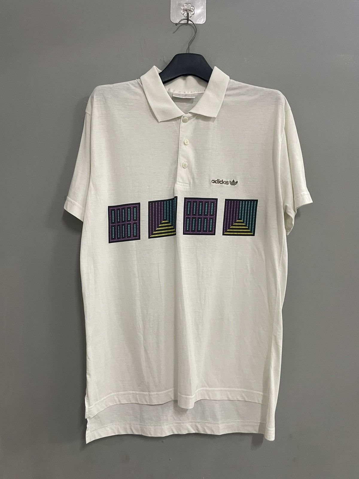 Adidas Vintage ADIDAS Tennis Polo Shirt 90s Size US L / EU 52-54 / 3 - 1 Thumbnail